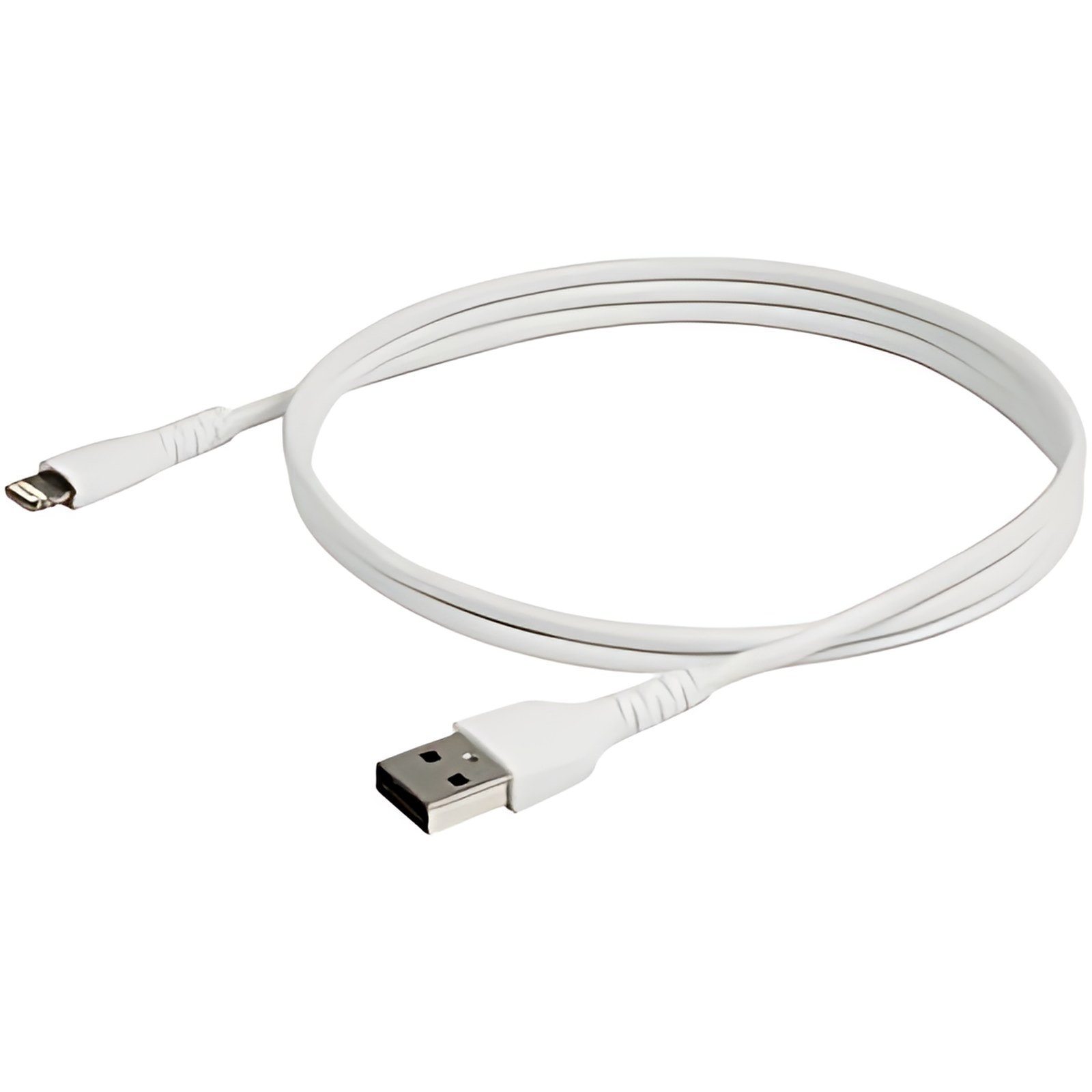 Startech.com Cable Resistente Usb-A A Lightning De 1 M Blanco – Cable De Sincronización Y Carga Para Iphone/Ipad, Certificado Mfi De Apple – Cable For Smartphone, Ipad, Iphone, Airpods, Magic Keyboard, Control Remoto Siri, Ipad Air, Ipad Mini, Ratón Magic, Magic Trackpad, Cargador – 480mbit/S – Mfi – Apantallado – Níquel Conector Chapado – 22/32 Awg – Blanco