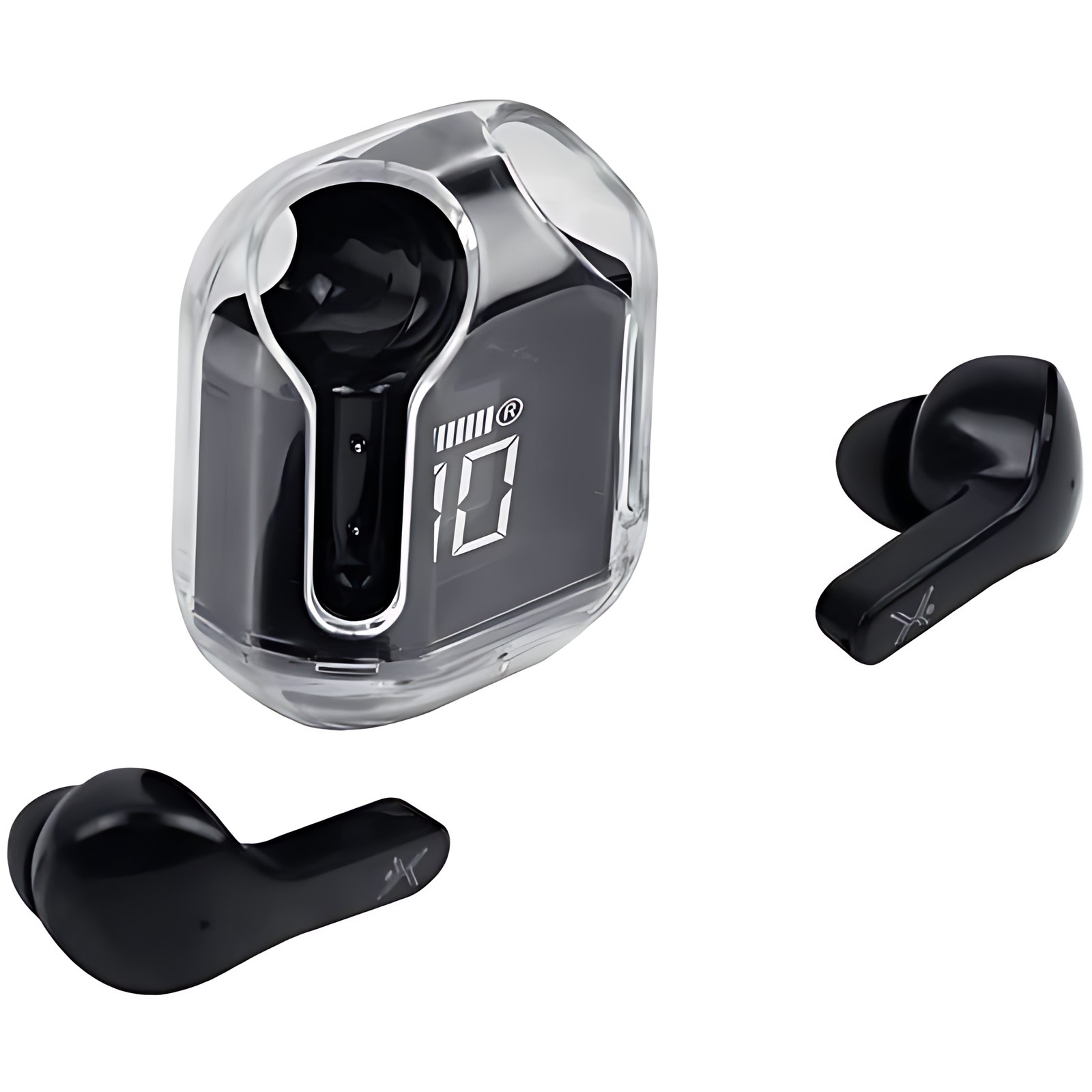 Audífonos Inalámbricos Bluetooth Transparentes Clearbeat Negro| Perfect Choice