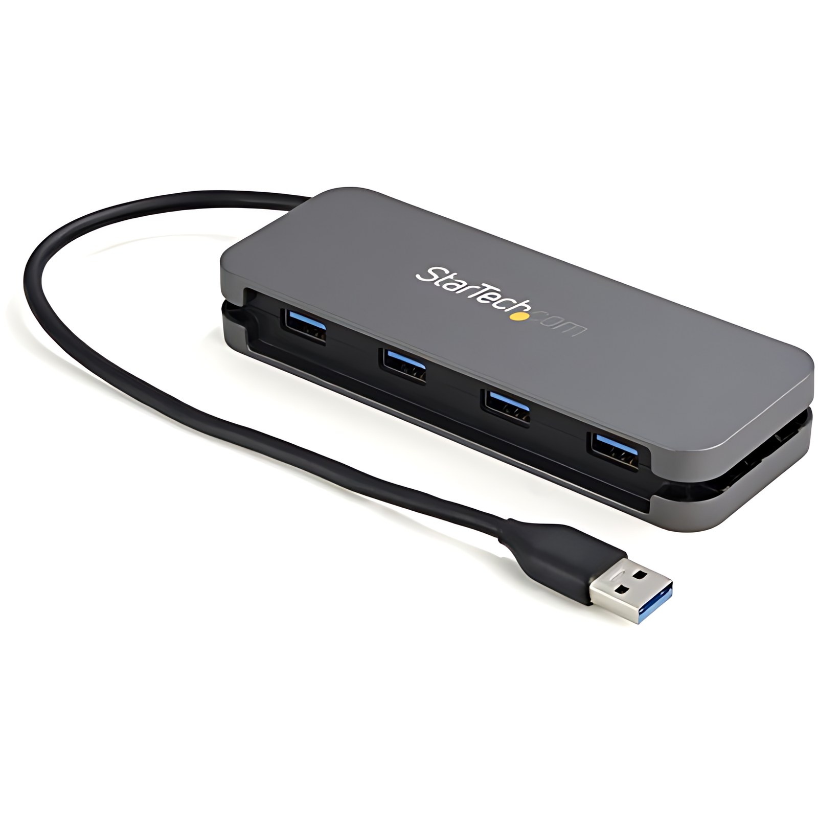 StarTech.com Hub USB 3.0 de 4 Puertos USB-A, Hub USB Tipo A para Laptop/PC, 5Gbps, Alimentado por Bus USB, Cable de 28cm y Gestor de Cable - Soporte UASP - 4 Total USB Port(s) - PC, ChromeOS, Mac, Lin
