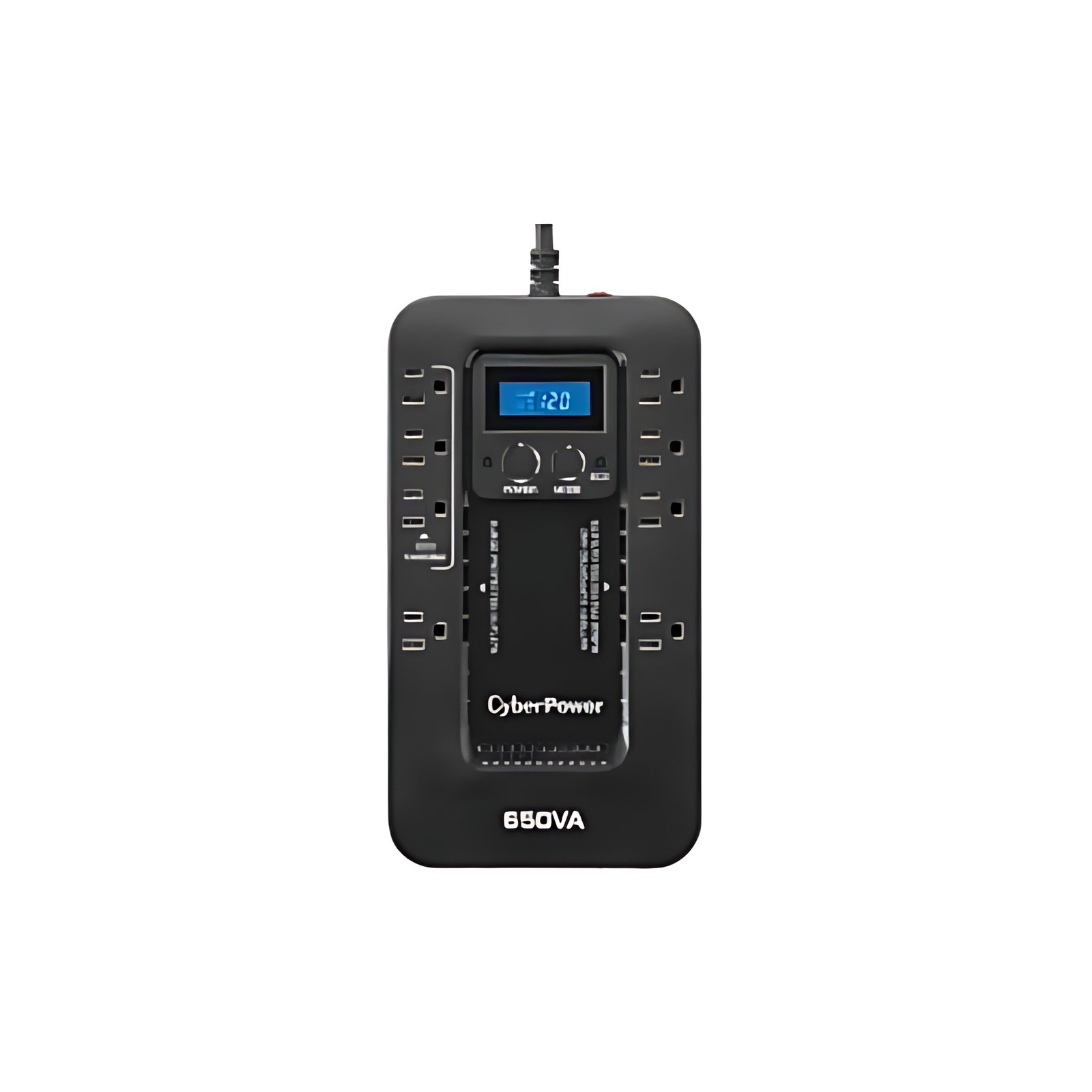 NOBREAK UPS CYBERPOWER EC650 650VA/390W,LCD, SAI Standby,8CONT,RJ11/USB,3YW