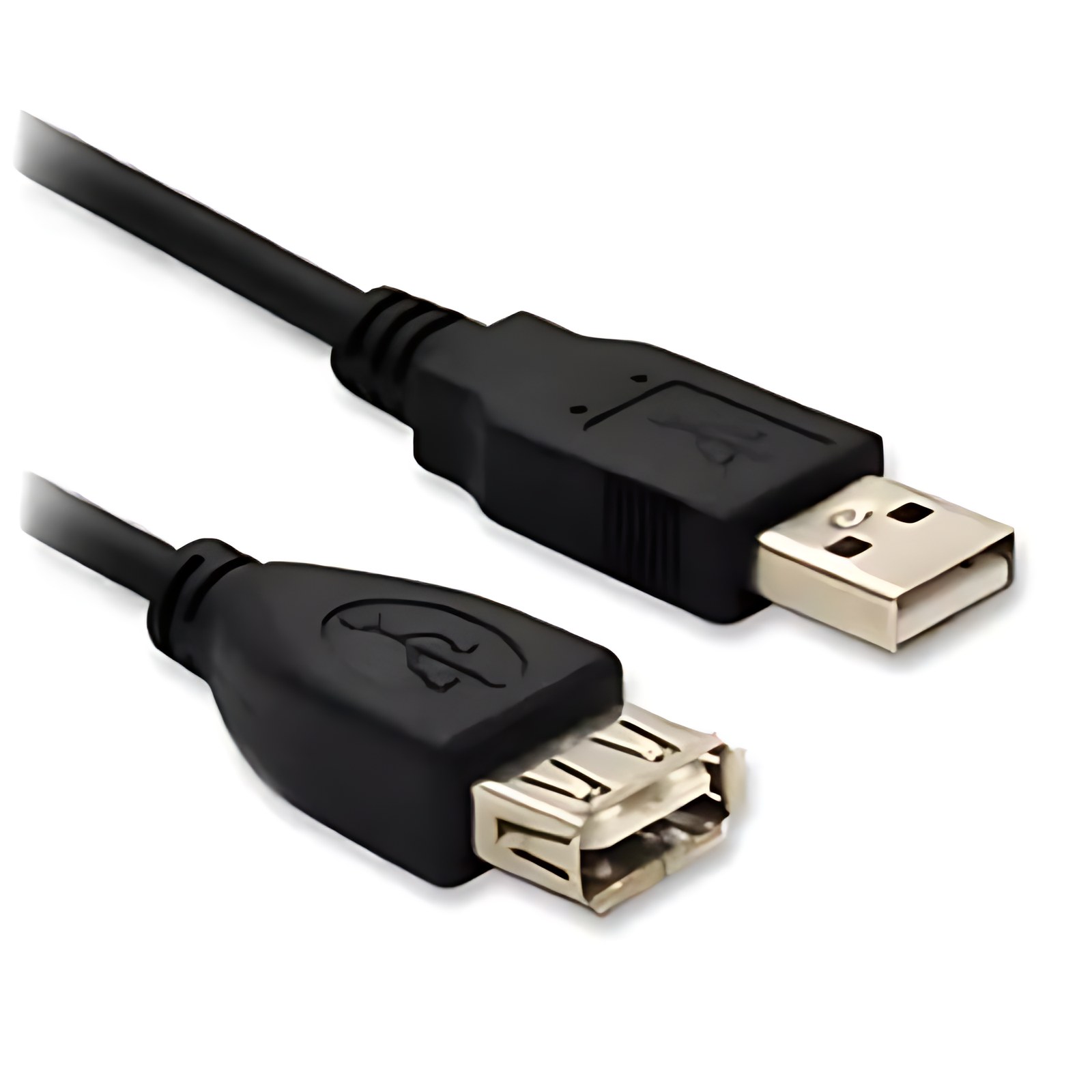 Brobotix Cable Usb V2.0 Extension 3 Metros Color Negro – Cable Impresora Notebook Laptop Escritorio Hub – 1 Conector Usb Tipo A Macho A 1 Conector Usb Tipo A Hembra – Versión 2.0