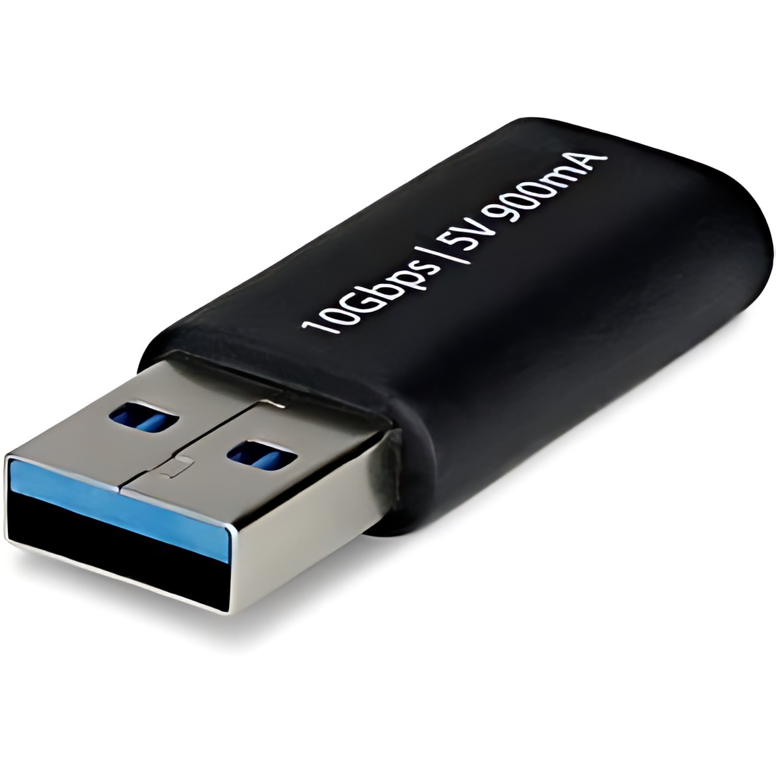 Startech.com Adaptador Usb-A Macho A Usb-C Hembra – Convertidor A Usb A Tipo C – 10gbps – 5v 900ma – Níquel Conector – Negro