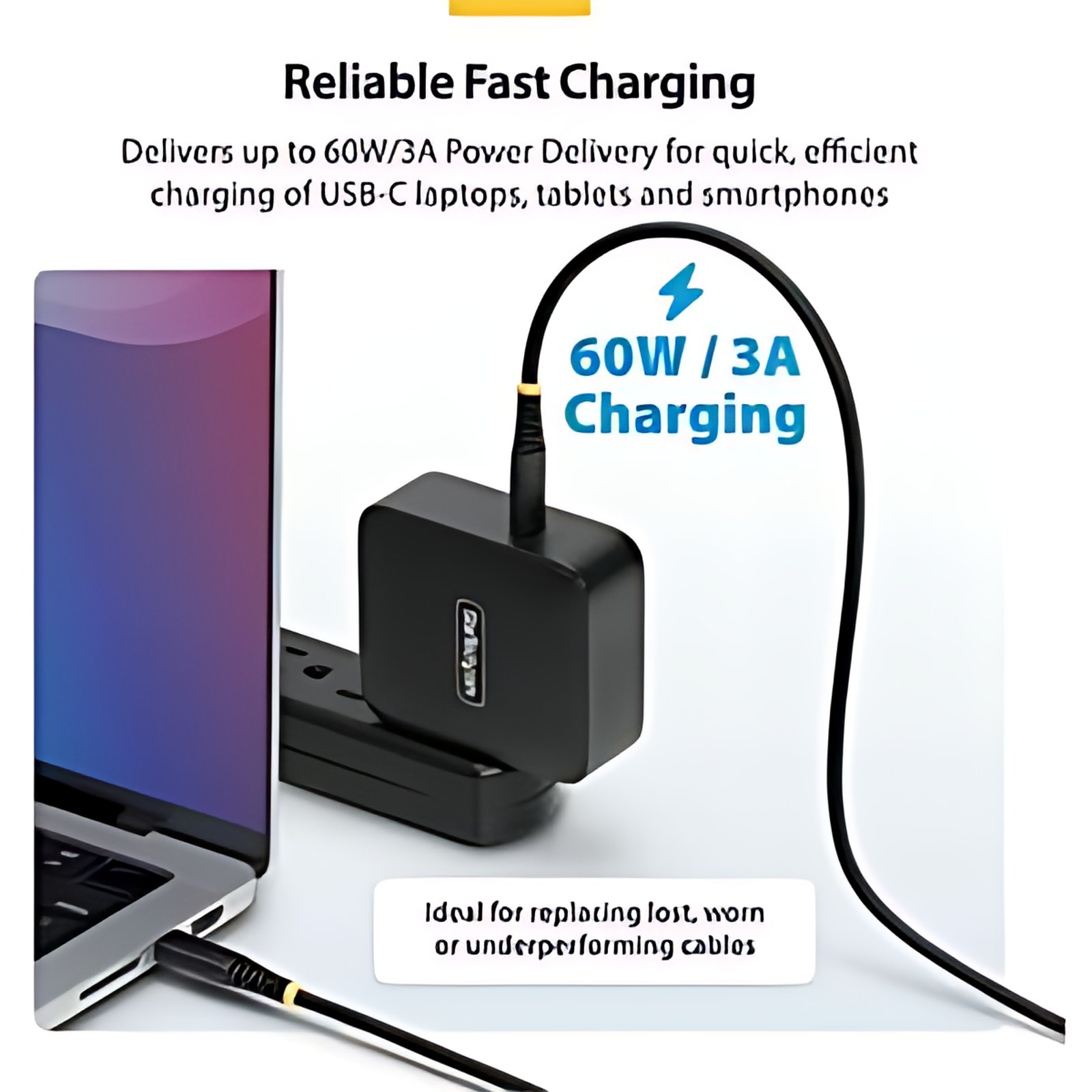 Startech.com 1m Usb-C Cable De Transferencia De Datos – 1 – Cable For Portátil, Hub, Dispositivo Móvil, Dispositivo Usb, Cargador De Pared, Cargador De Automóvil, Cargador Portátil, Tableta, Smartphone, Computador, Estación De Trabajo Portátil – 480mbit/S – Níquel Conector Chapado – 23/28 Awg – Negro