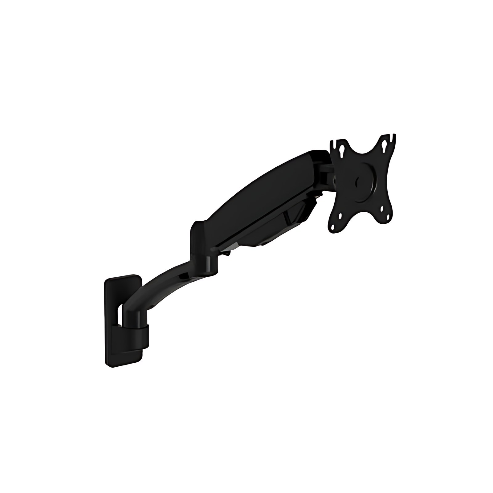 Brobotix Soporte Neumático Para Monitor De 13″ A 32″, Montaje En Pared O Escritorio, Articulado, Compatible Con Vesa 75×75 Y 100×100, Permite Ajuste Giratorio, Inclinable Y Rotatorio, Cuenta Con Sistema De Gestión De Cables, Color Negro.