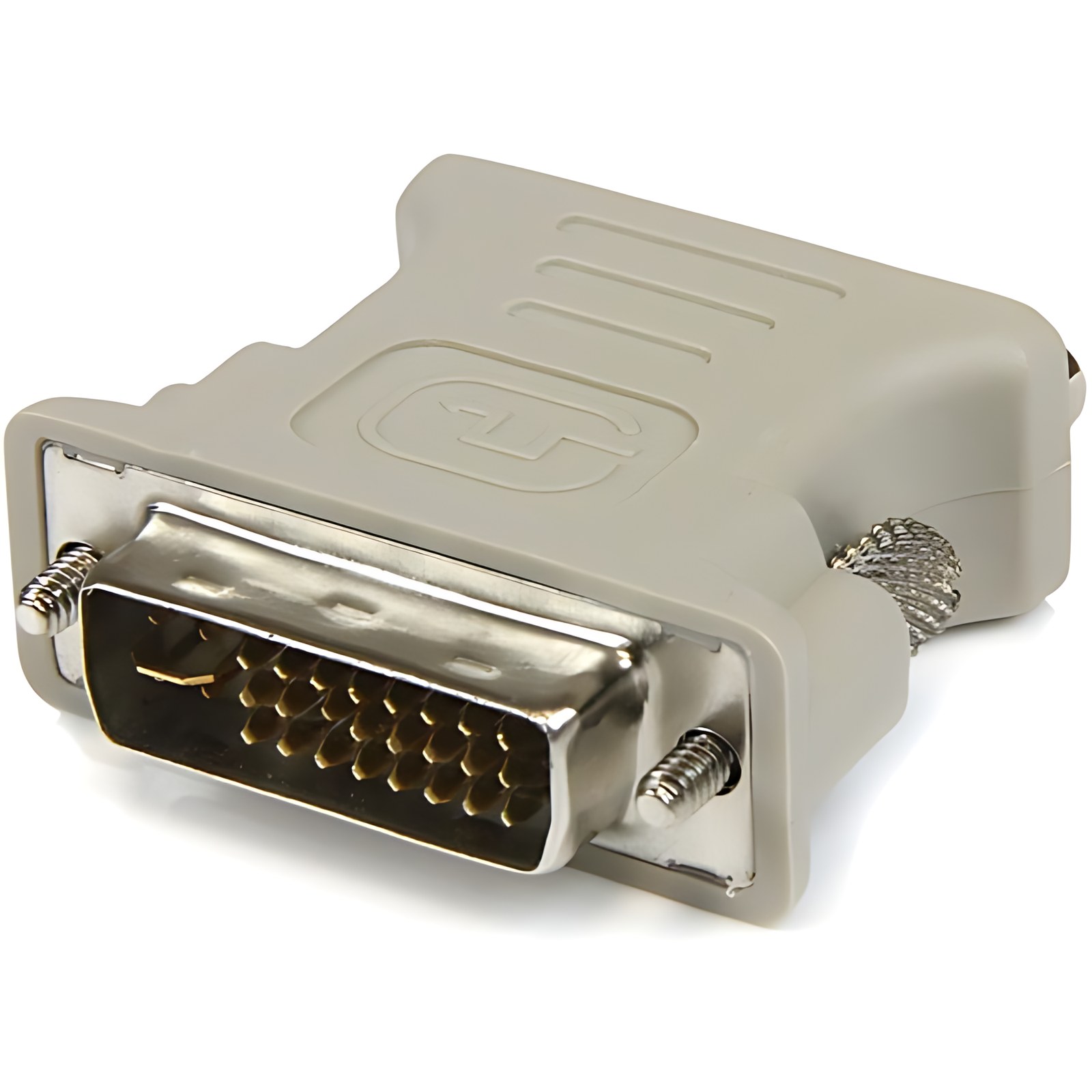 Startech.com Adaptador Convertidor Dvi-I A Vga – Dvi-I Macho – Hd15 Hembra – Blanco – Beige