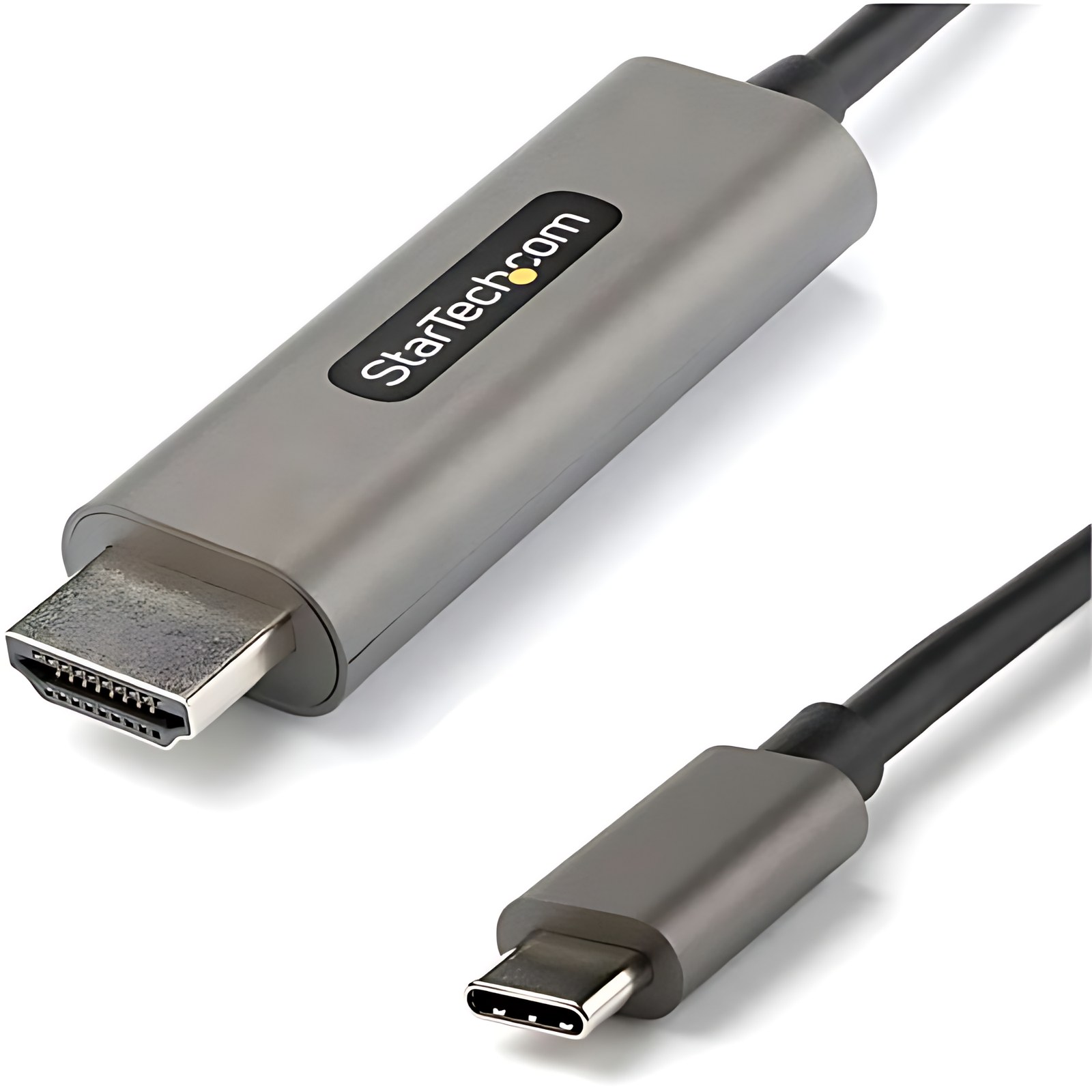 Startech.com Cable Usb-C A Hdmi De 3m 4k 60hz Con Hdr10 – Cable Adaptador De Video Ultra Hd Usb Tipo-C A Hdmi 2.0b – Dp 1.4 Modo Alt Hbr3 – Cable For Dispositivo De Audio/Vídeo, Monitor, Pantalla Digital Signage, Tv, Proyector, Portátil, Tableta, Smartphone, Macbook Pro, Ipad Pro, Macbook Air, … – 18gbit/S – Admite Hasta3840 X 2160 – Gris