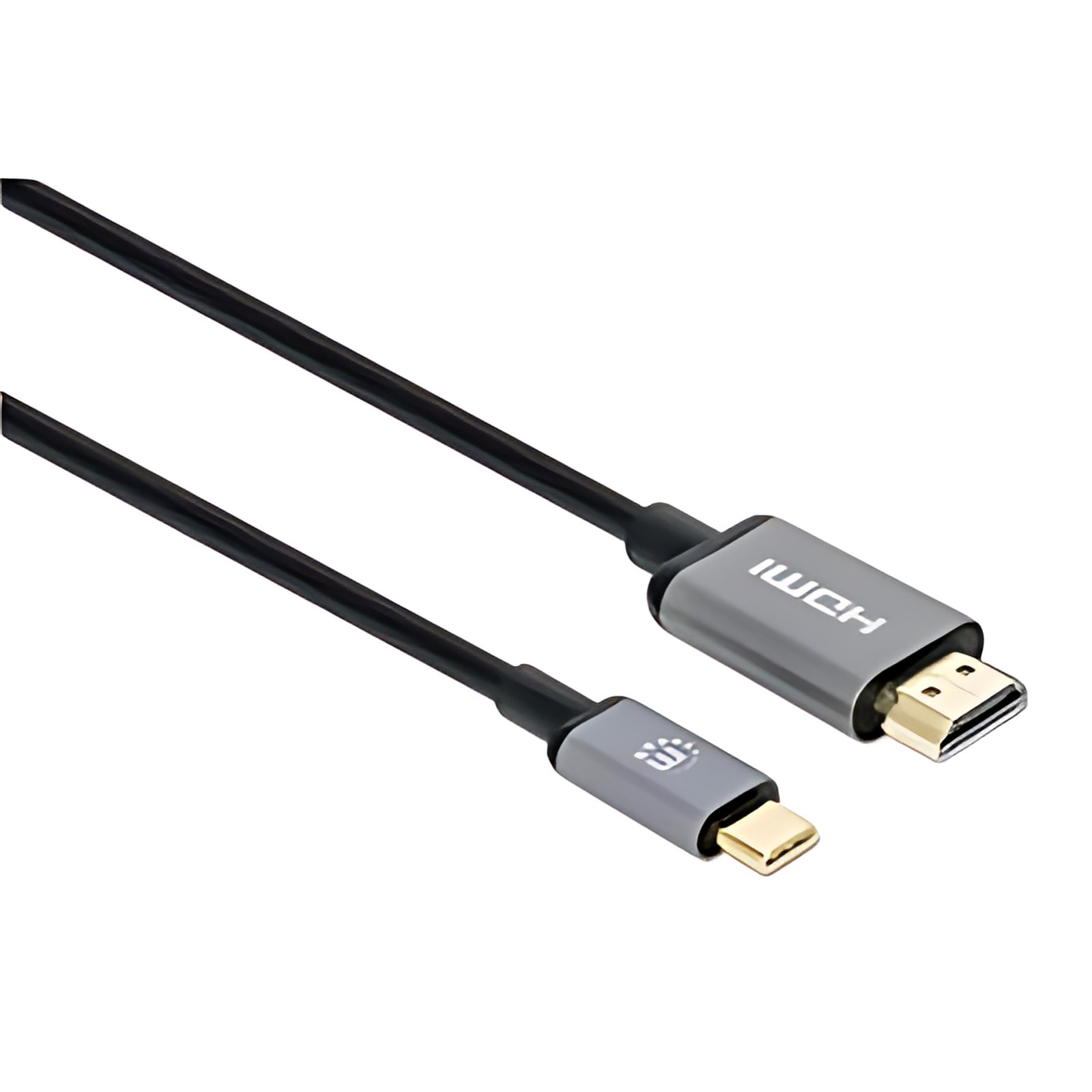 Cable Usb-C A Hdmi M 1.0m 4k@60hz, Negro – Cable For Dispositivo De Audio/Vídeo, Smartphone, Tableta, Portátil, Monitor, Proyector, Macbook, Chromebook, Sistema De Teatro En Casa, Pantalla, Tv, … – Admite Hasta3840 X 2160 – Apantallado – Oro Contacto Chapado – 32 Awg – Negro