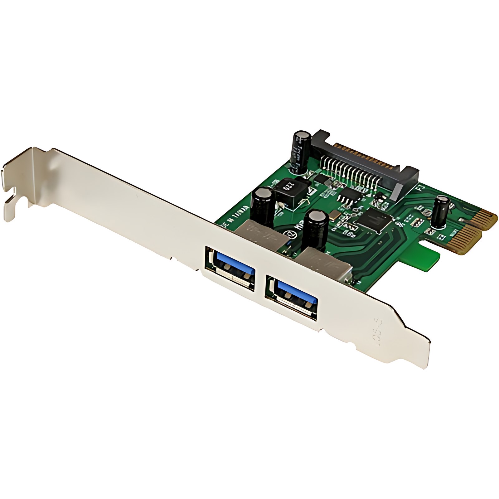 StarTech.com Tarjeta PCI Express de 2 Puertos USB 3.0 (5Gbps) SuperSpeed con UASP y Alimentación SATA - Adaptador Interno - 2 Total USB Port(s) - 2 USB 3.0 Port(s) - PC, Linux