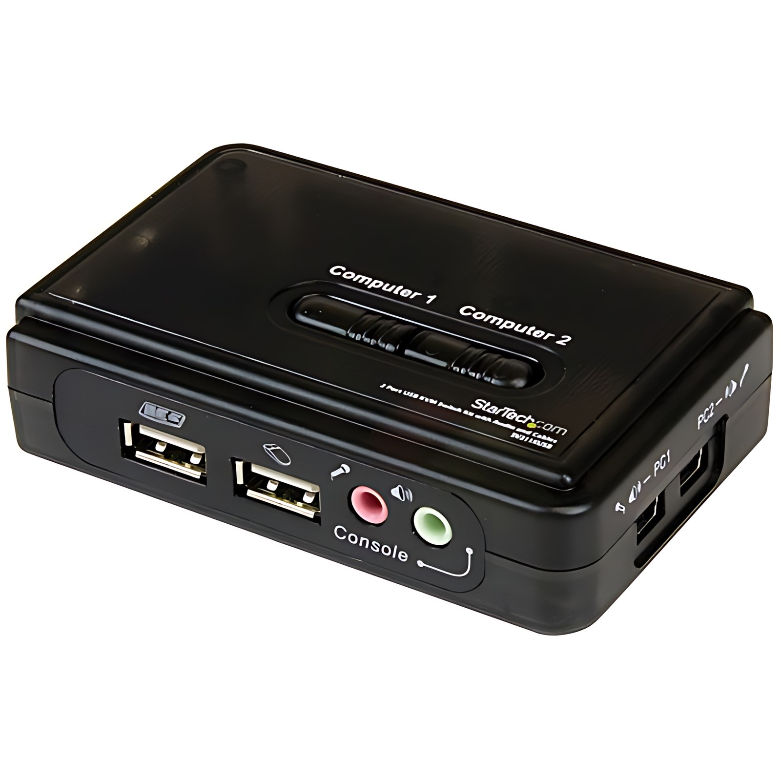 StarTech.com Juego de Conmutador Switch KVM de 2 puertos con todo incluido - USB - Audio y Video VGA - 2 Computador(es) - VGA - 2048 x 1536