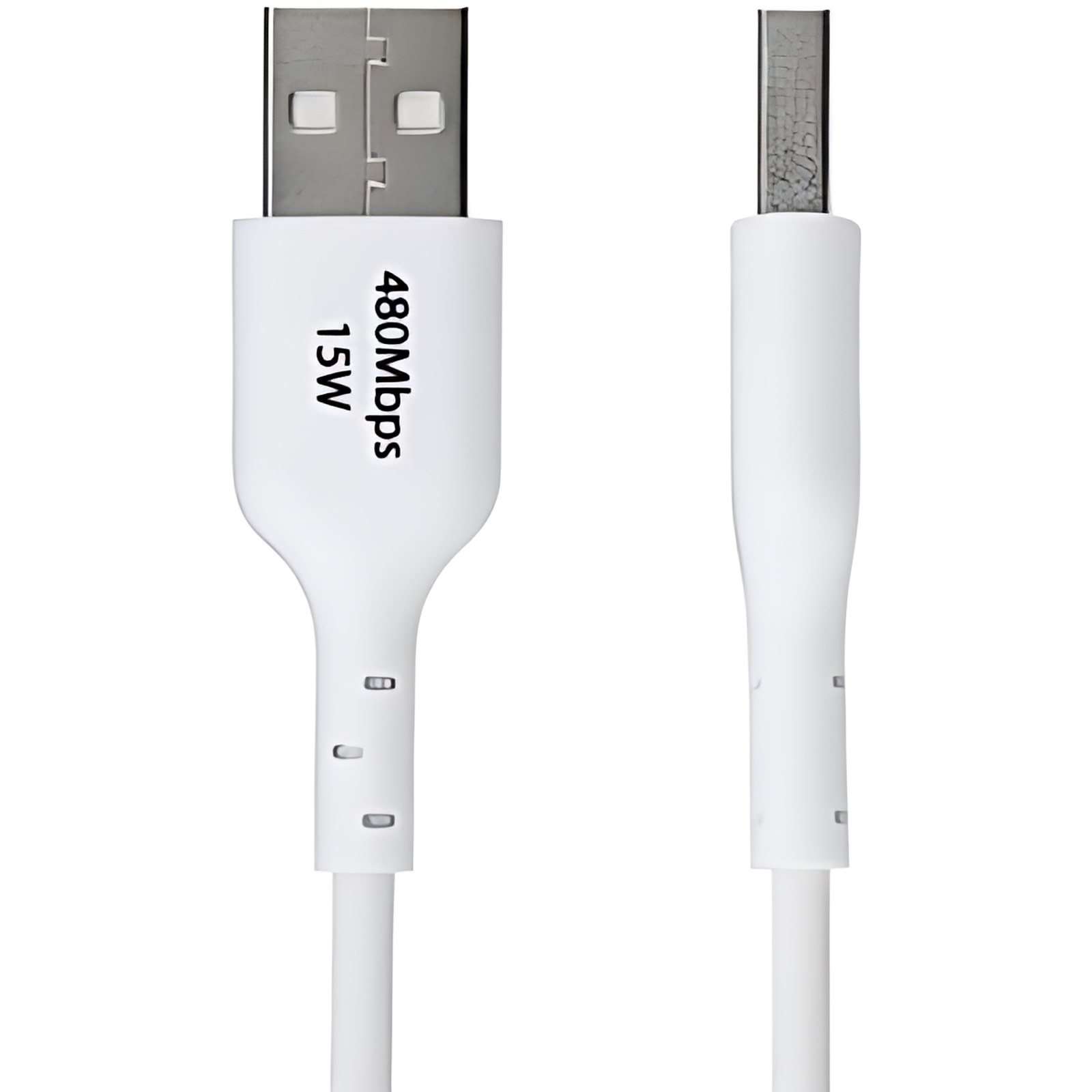Cable Cargador Usb-A A Usb-C De 1m – Cable Adaptador Usb-A A Usb Tipo C – 3a – Cable De Carga Y Sincronización – Usb 2.0 – Recubrimiento De Tpe – M/M – Blanco