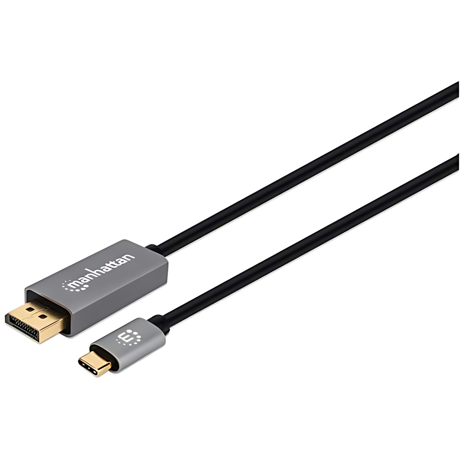 Manhattan Cable USB-C a DisplayPort M 2.0M 8K60Hz - Cable for Monitor, MacBook, Chromebook, Tableta, Smartphone, Dispositivo de audio/vídeo, TV - 32.4Gbit/s - Admite hasta7680 x 4320 - Apantallado - O