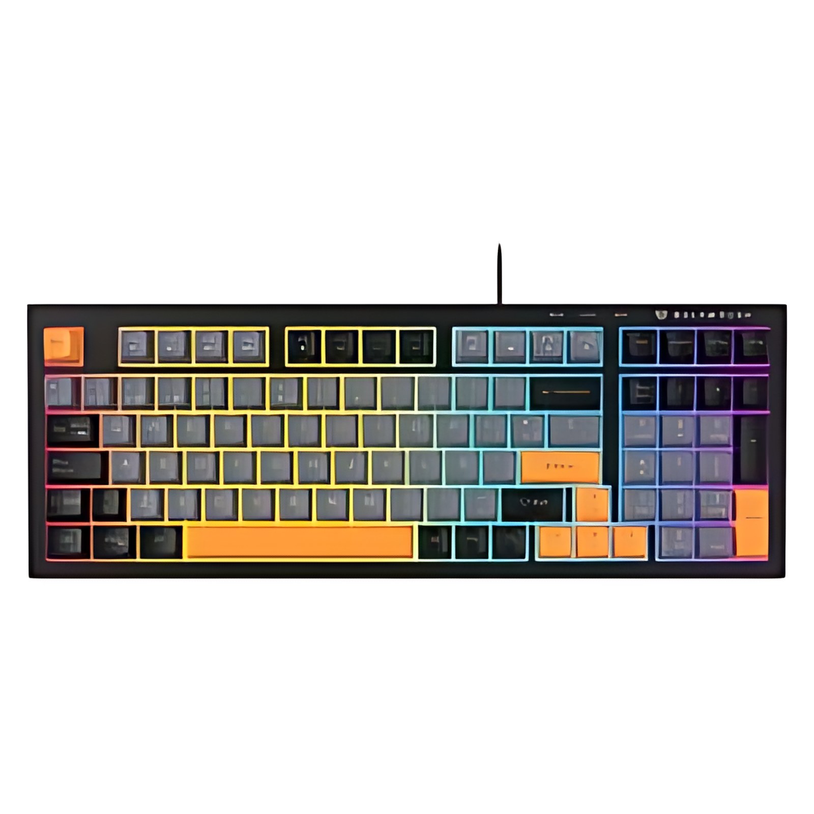 Teclado Alambrico Balrak Plus Kg480 / Membrana 96% / 98 Teclas / Usb-C / Retroiluminacion / Anti-Ghosting / Azender Series / Negro