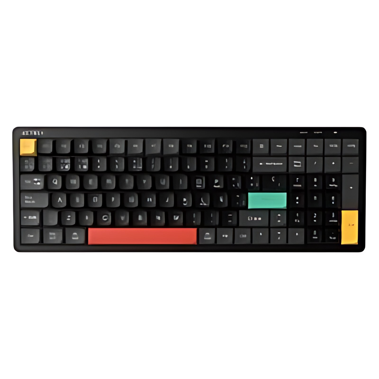 Teclado Inalambrico Membrana Silenciosa Techno Core Ti780 / 2.4ghz + 2 Bluetooth + Usb-C / Teclas De Perfil Bajo 100% / Rgb / Batería Recargable / Elite Series / Negro