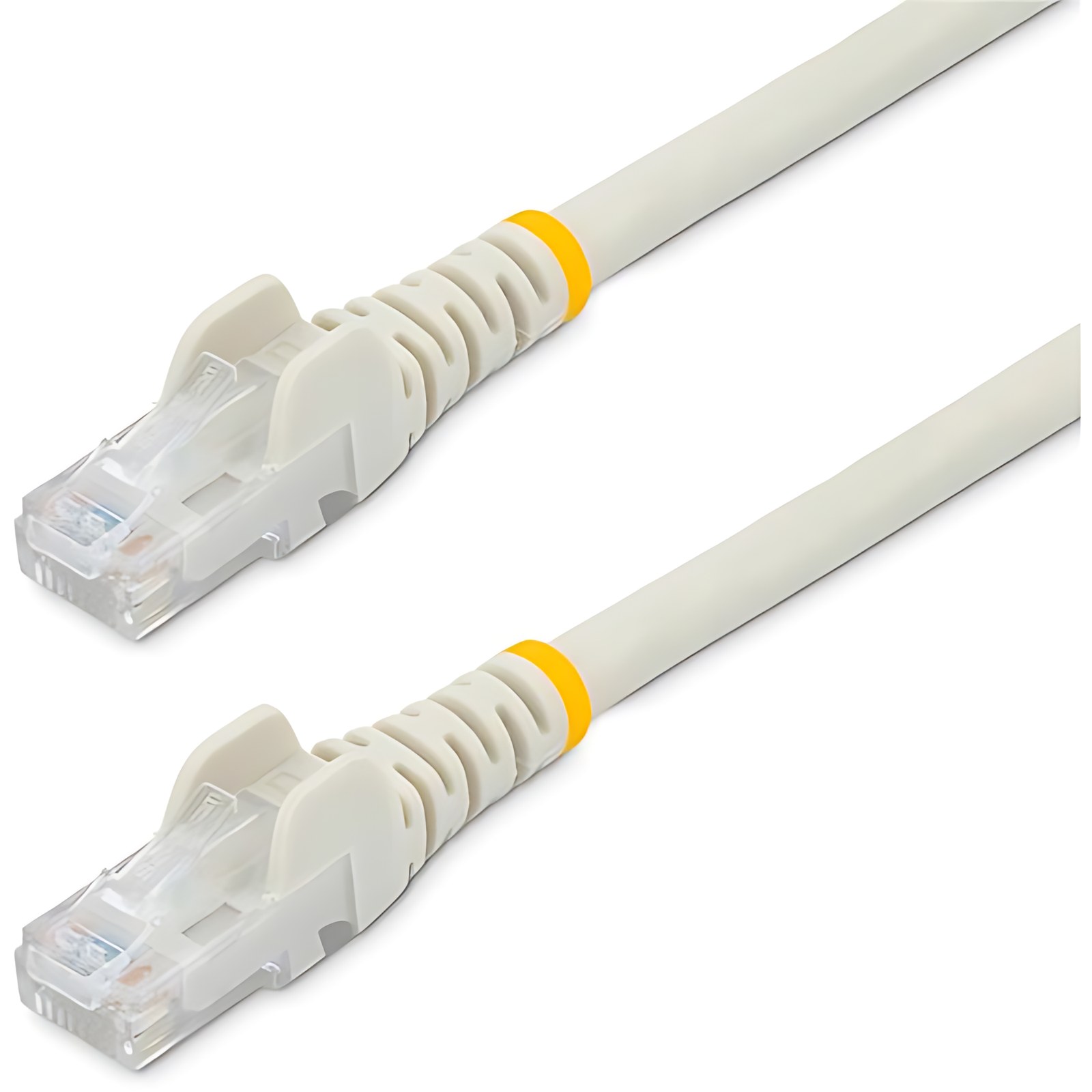 StarTech.com Cable de Red de 30cm Blanco Cat6 UTP Ethernet Gigabit RJ45 sin Enganches - Cable for Dispositivo de red, Workstation, Hub - 10Gbit/s - Cable de conexión - Oro Conector chapado - CMG - 24