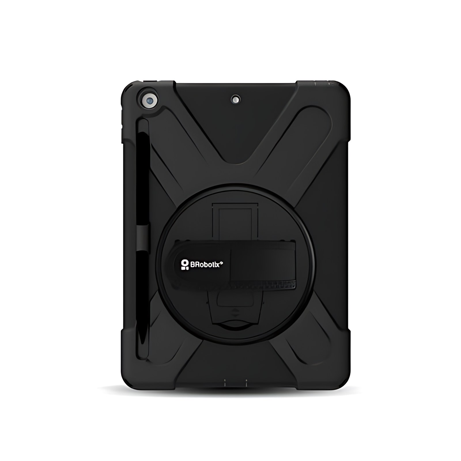 BRobotix FUNDA DE USO RUDO PARA TABLETA Apple® iPad® 9A GENERACIÓN DE 10.2" AÑO 2021 (A2602, A2604, A2603, A2605). INCLUYE: CORREA DE HOMBRO DESMONTABLE, CORREA DE MANO AJUSTABLE Y GIRATORIA, MICA PRO