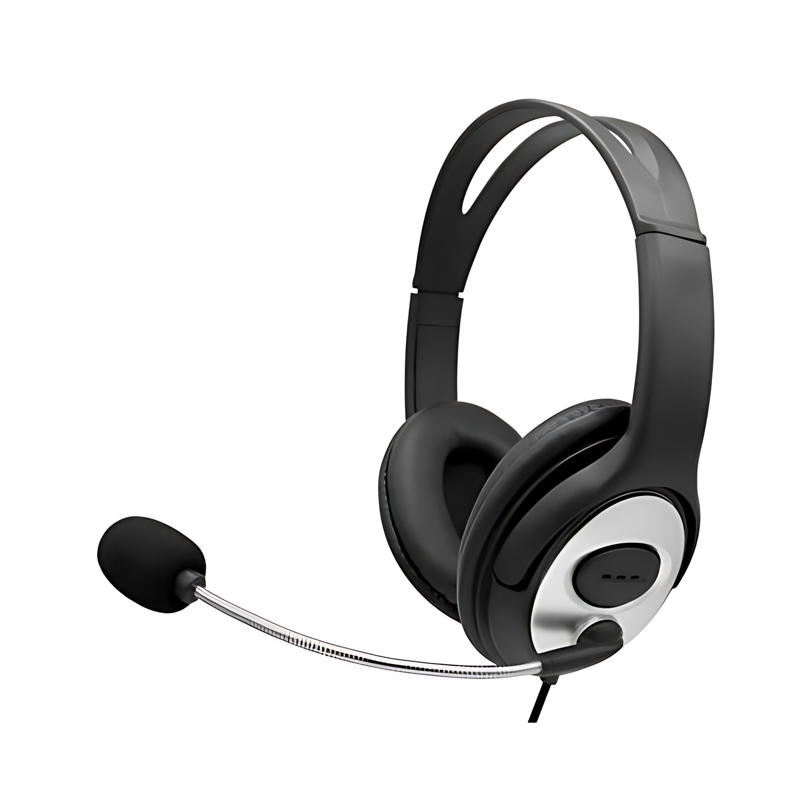 Brobotix Audifono Diadema Usb Con Microfono Ajustable Tipo Gamer – 1 Conector Usb Para Microfono Y Audio – Control De Volumen – Color Negro