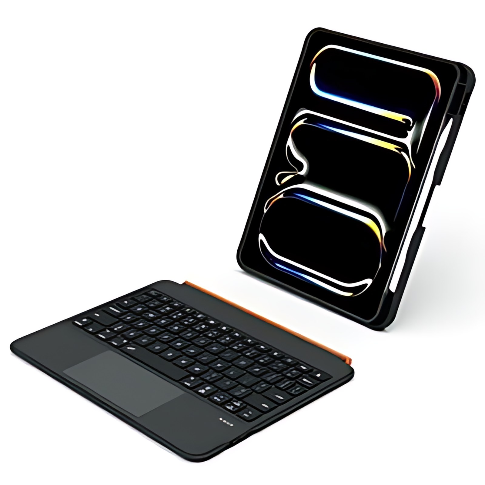 Brobotix Funda Con Teclado Bluetooth, Panel Táctil Y Rotación 360° Magnética Compatible Con Tableta Apple® Ipad® 11va Generación De 11″ (a16) Año 2025 (a3354, A3355, A3356). Tableta Apple Ipad, 11th Generation, Funda Para Ipad, Carcasa Para Ipad, Protector Para Ipad, Funda Ipad, Carcasa Ipad, Estuche De Teclado.