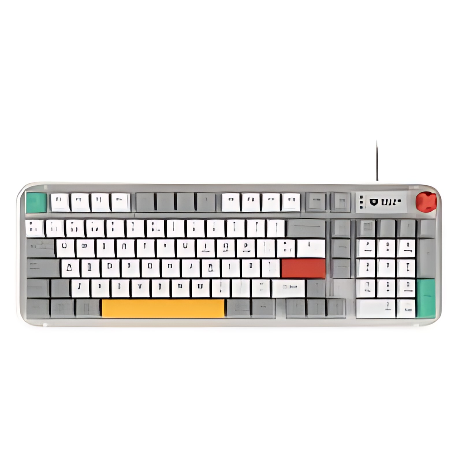 Teclado Gamer Alambrico Warstrike Frost Kg500f / Membrana 96% / 98 Teclas + Perilla / Usb-C / Rgb / Anti-Ghosting / Legend Series / Frost
