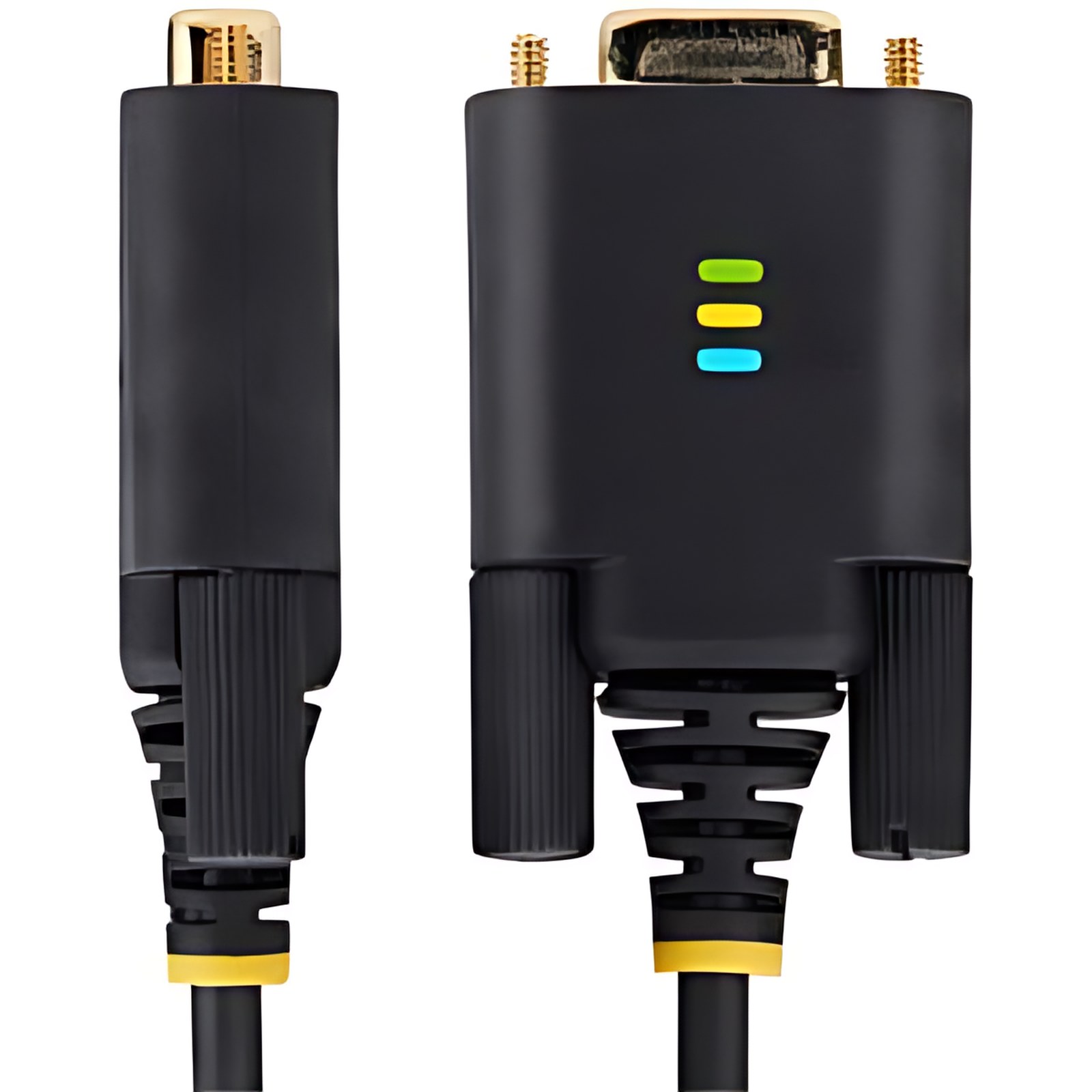 Startech.com Cable Adaptador Usb A Serial De Módem Nulo Rs232 Ftdi 1m – Retención Com – Usb Db9 – Tornillos Intercambiables – Cable For Computadora De Escritorio, Portátil, Dispositivo Periférico, Monitor, Sensor, Escaner De Código De Barras, Impresora De Recibos, Dipositivo Pdv, Led, Señalización Digital, Computador, … – 480mbit/S – Apantallado – Oro Conector Chapado – Negro
