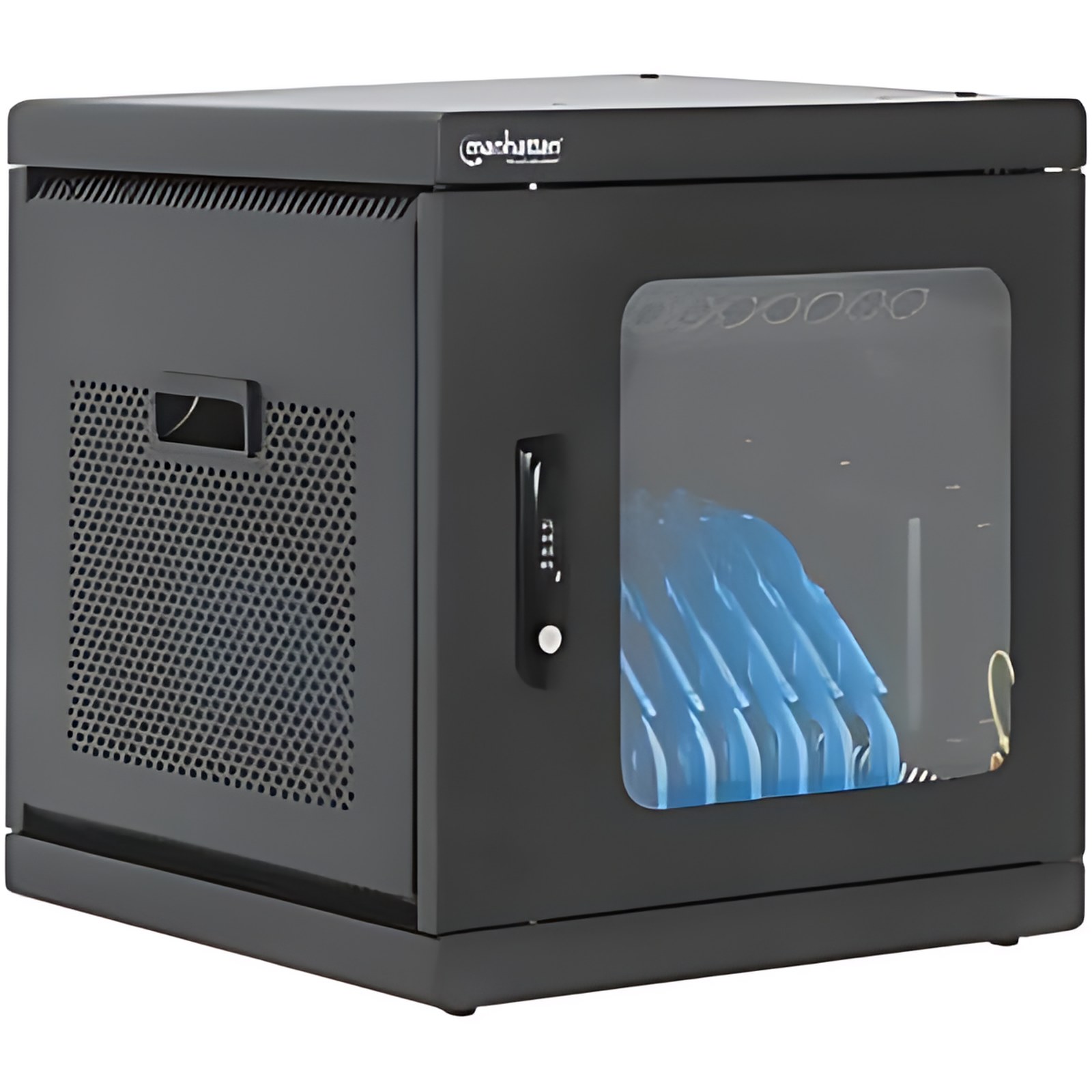 Manhattan Gabinete De Carga – Hasta 39.6cm (15.6″) Para Pantalla Plana – 48.5cm Altura X 46cm Ancho X 47.7cm Profundidad – De Escritorio, Montaje En Pared – Metálico, Acero Laminado En Frío, Policarbonato – Negro – Para Portátil – Protección Contra Sobrecorriente, Protección Contra Cortocircuito, Apilable, Antirrobo, Robusto, Recubierto Con Polvo, Bloqueable, Puerta Reversible, Gestión De Cableado, Ventilado/A, Antideslizante, …