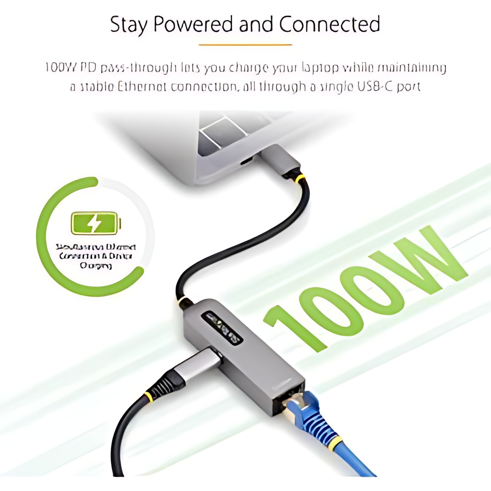 Startech.com Adaptador De Red Usb Tipo C A Ethernet – Adaptador De Red Externo Usb-C A Rj45 2.5/1gb – Nbase-T – Usb 3.1 – Pd 100w De Paso – Usb 3.2 (1 Gen) Tipo C – Realtek Rtl8156bg – 1 Puerto(s) – 1 – Par Trenzado