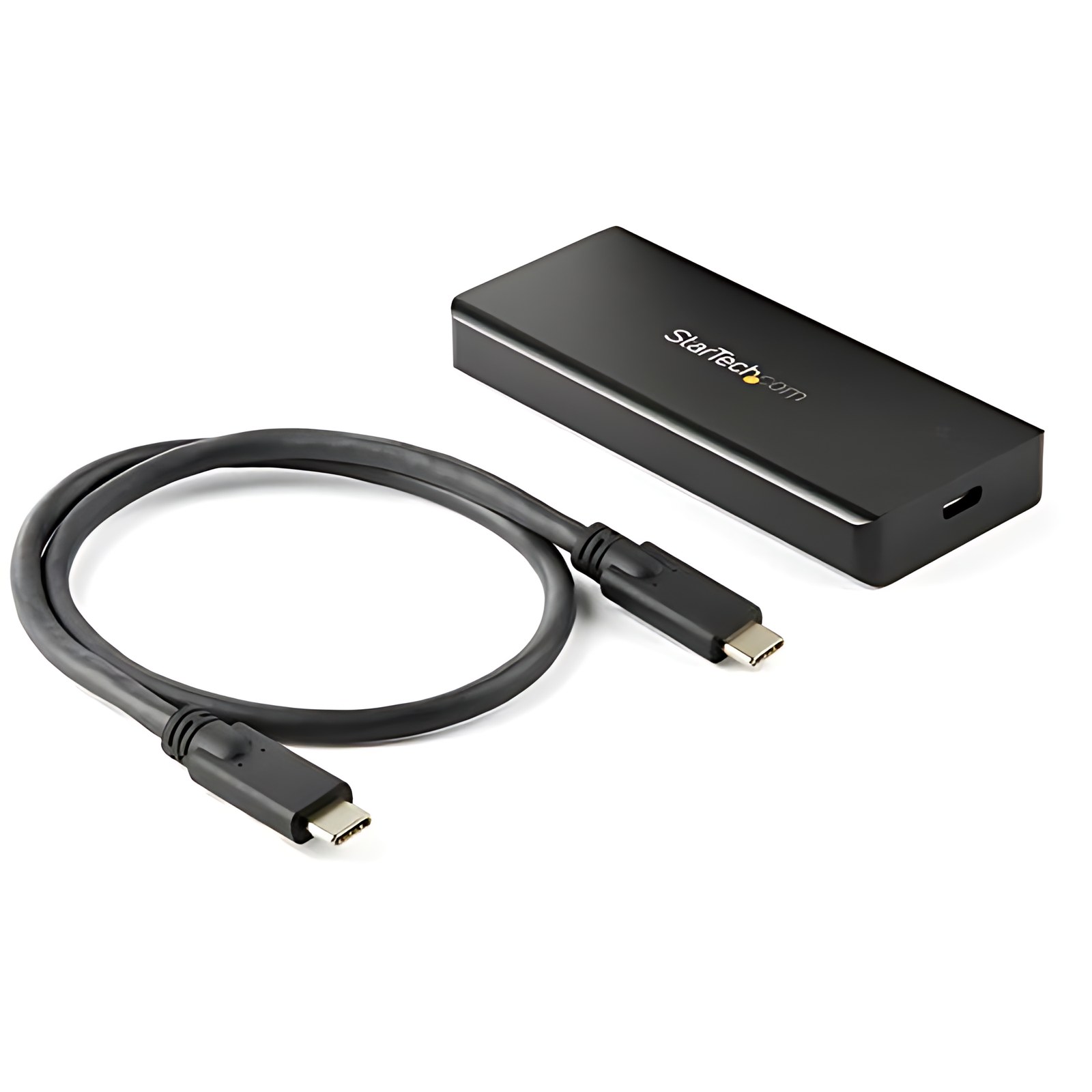 StarTech.com M2E1BRU31C Gabinete M.2 NVMe para SSD PCIe - IP67 Resistente Agua/Polvo - USB 3.1 Gen 2 - 1 x SSD admitido - 1 x Bahía Total - Aluminio