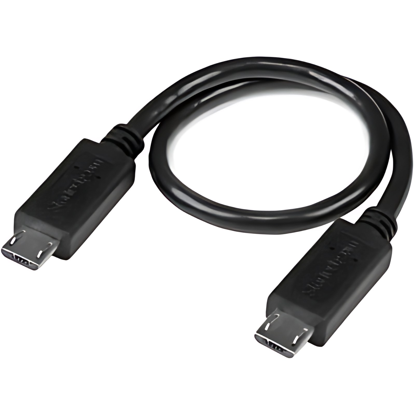 Startech.com Cable Usb Otg De 20cm – Cable Adaptador Micro Usb A Micro Usb – Macho A Macho – Cable For Tableta, Smartphone, Disco Duro Externo – 28 Awg – Negro