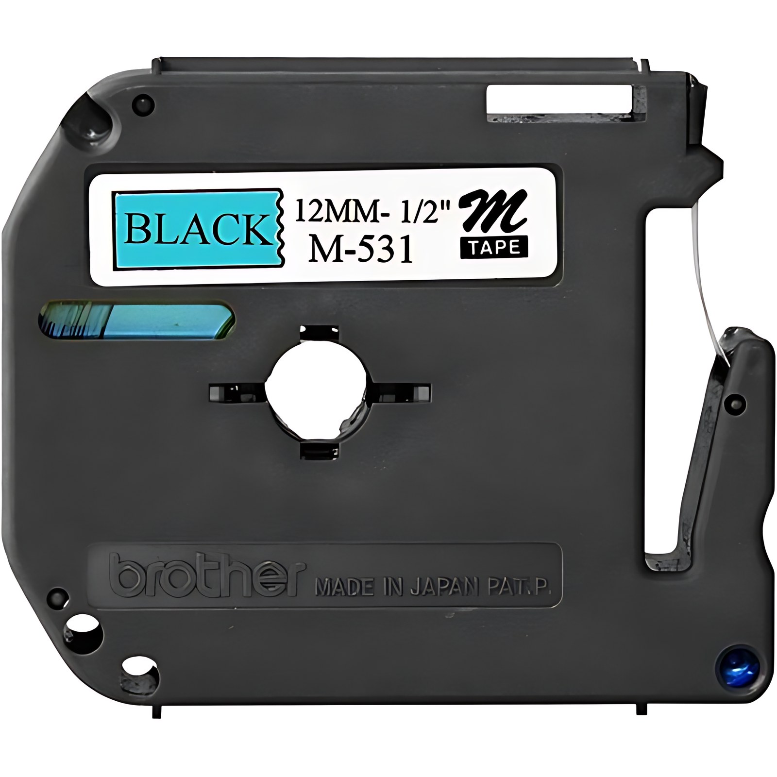 P-touch M531 Cinta para etiquetas - 12.70mm Ancho x 7.99m Longitud - Azul Metálico - 1 Rollo