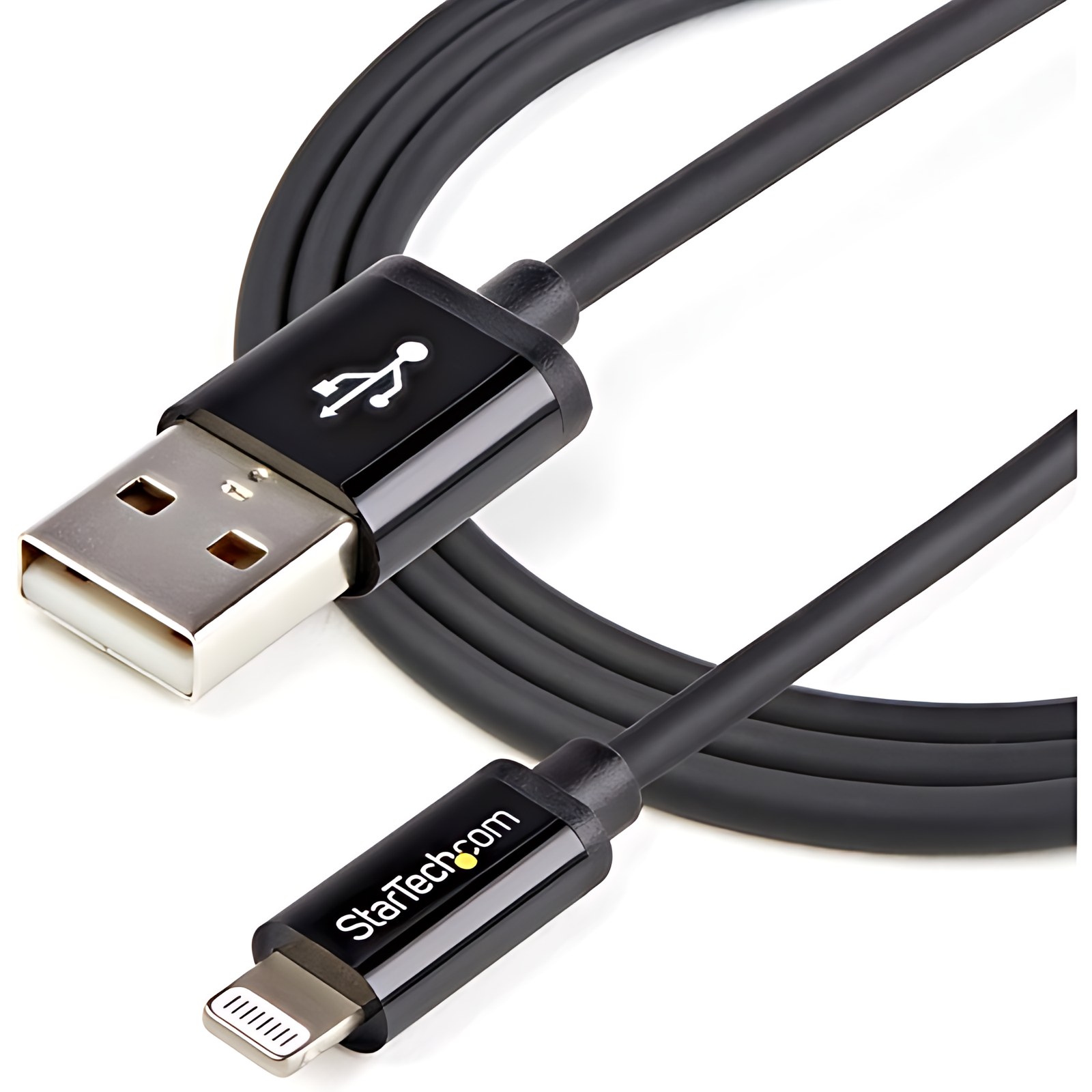 Startech.com Cable Lightning A Usb De 1m – Cable De Carga Rápida Y Sincronización Para Iphone/Ipad/Ipod – Negro – Cable For Ipod, Ipad, Iphone – Mfi – Apantallado – Negro