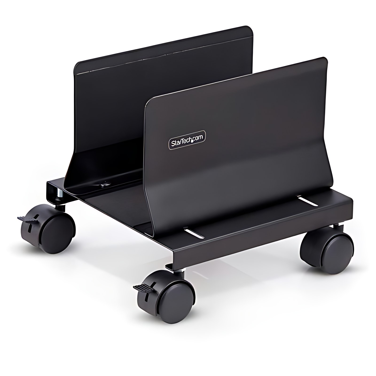 StarTech.com Carrito para Gabinete Torre de Computadora - Carrito con Ruedas para CPU - Soporte Ajustable de Acero - 21kg - 21kg Capacidad de carga - 4 Ruedas - Acero - 256.5mm Longitud x 259.1mm Anch