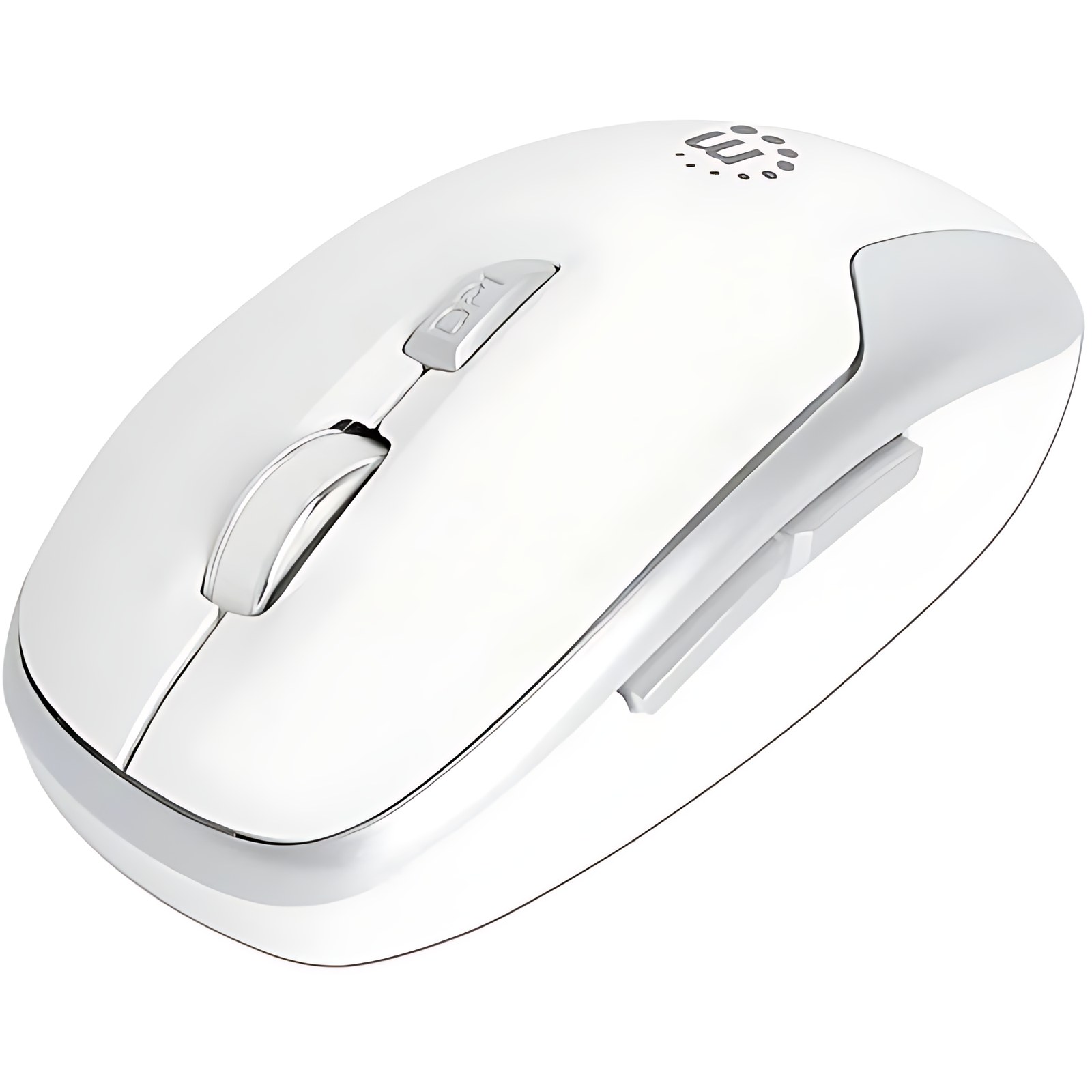 Mouse Manhattan Mw6185 Tama?o Completo – Radiofrecuencia – Usb Tipo A – óptico – 6 Botón(es) – Blanco – Inalámbrico – 10m – 2.40ghz – 1600 Dpi – Rueda De Desplazamiento – Diestro – 1 X Aa Battery Supported