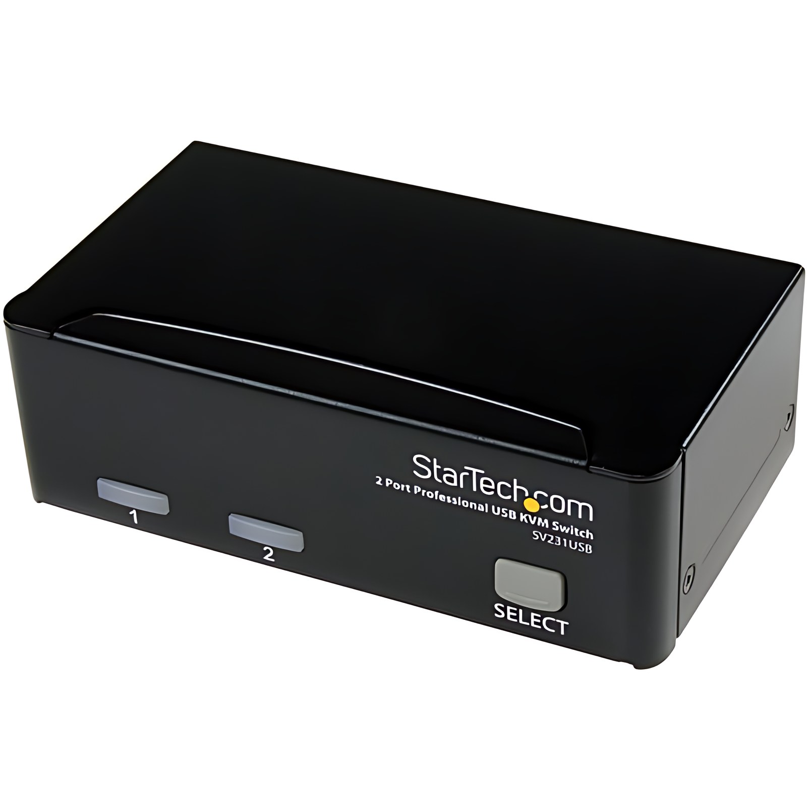 StarTech.com Juego Conmutador KVM de 2 Puertos VGA con Cables - Kit Switch KVM Profesional HD15 - 2 Computador(es) - 1 Usuarios locales - VGA, SVGA - 1920 x 1440 - De Escritorio