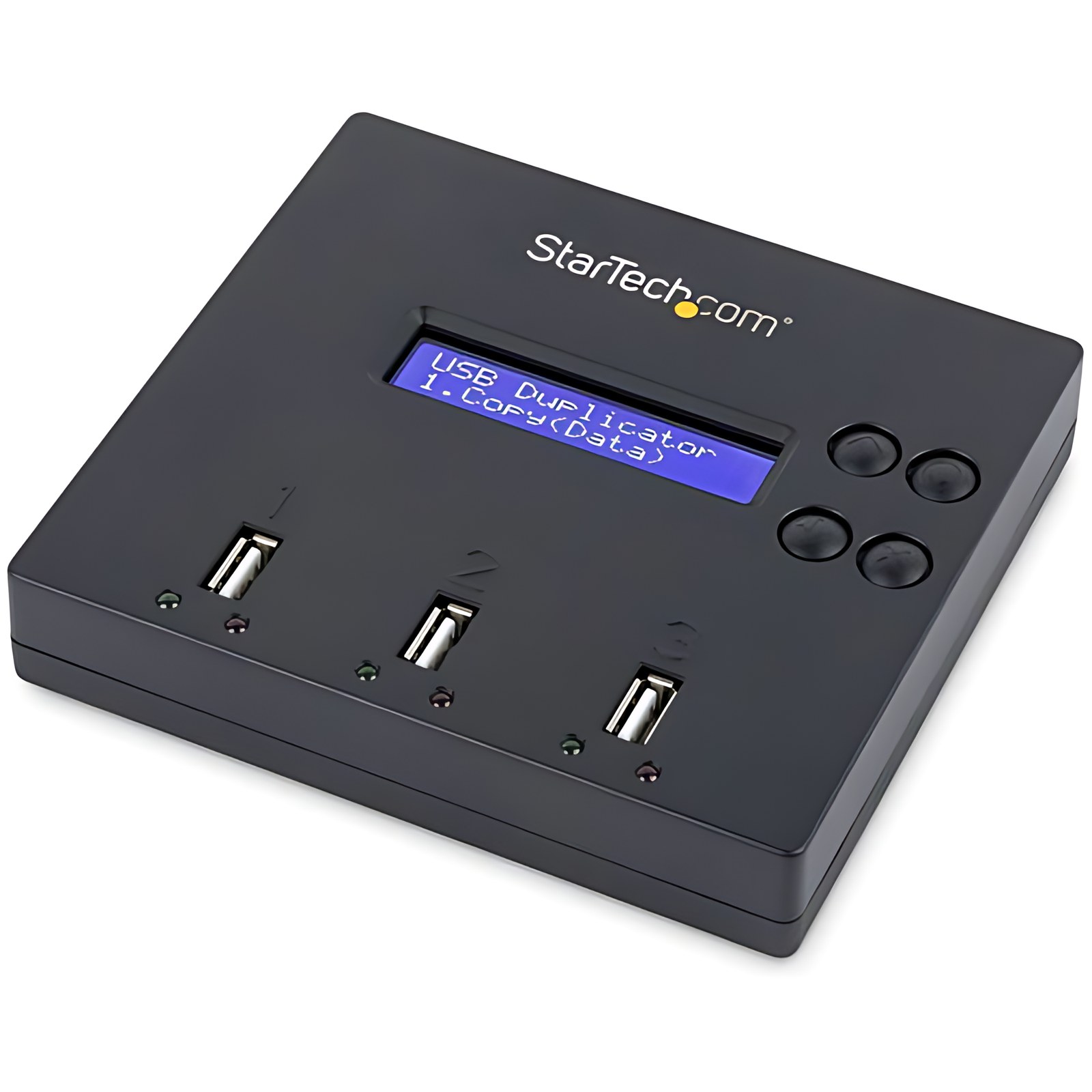 StarTech.com Clonador Autónomo 1:2 para Memorias USB - Copiador - Copia Sector por Sector de Sistema y Ficheros - 1.5 GB/min - LCD