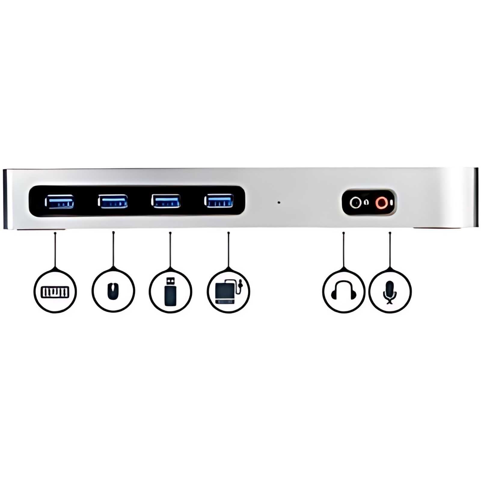 Startech.com Docking Station Usb Tipo C Para Laptops De 2 Puertos Displayport O Hdmi- Replicador De Puertos Usbc Displaylink 4k – 2 Pantallas Compatibles – 4k – 3840 X 2160, 4096 X 2160 – 6 X Usb 3.0 – Usb Tipo-C – Red (rj-45) – Hdmi – Displayport – Línea Salida De Audio – Micrófono – Thunderbolt – Cableado – Gigabit Ethernet – Windows Xp, Windows Vista, Windows 7, Windows 8, Windows 8.1, Windows 10, Windows 11, Mac Os X 10.6 Snow Leopard, Mac Os X 10.12 Sierra, Mac Os X 10.14 Mojave