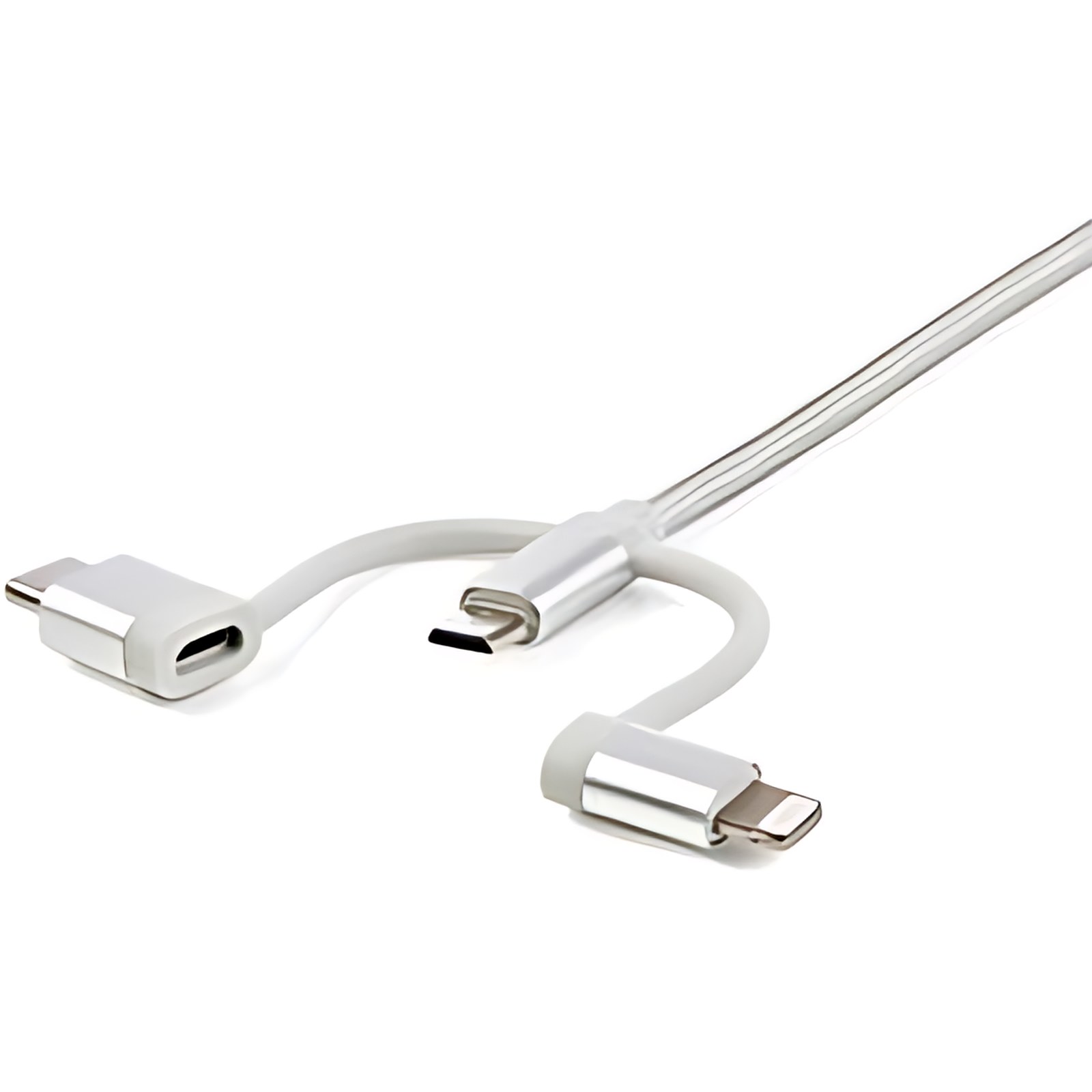 Startech.com Cable De Carga Usb De 1.8m – Lightning/Usb-C/Micro-Usb – Certificado Apple Mfi – Cable Cargador Usb Tipo C – Cable For Dispositivo Móvil, Iphone, Ipad, Cargador De Pared – 480mbit/S – Mfi – Apantallado – Níquel Conector Chapado – 22 Awg – Plata