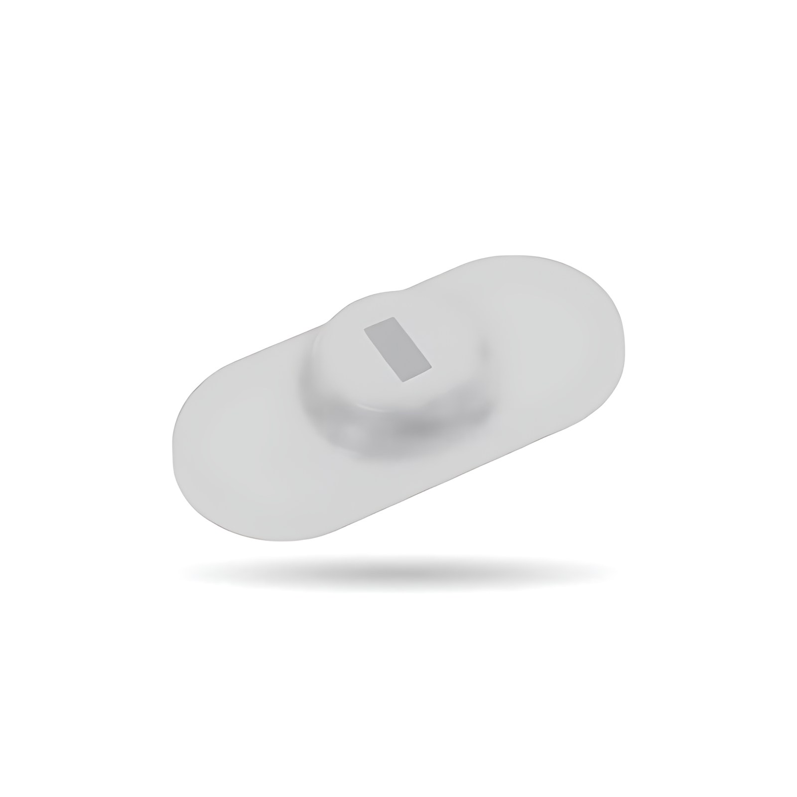 Brobotix Ancla De Seguridad Adhesiva Para Candado De Seguridad Tipo K-Slot, Para Laptop, Tableta, Smartphone. Tipo Disco Adhesivo, Color Gris.- Punto De Anclaje , Sistema De Seguridad Antirrobo