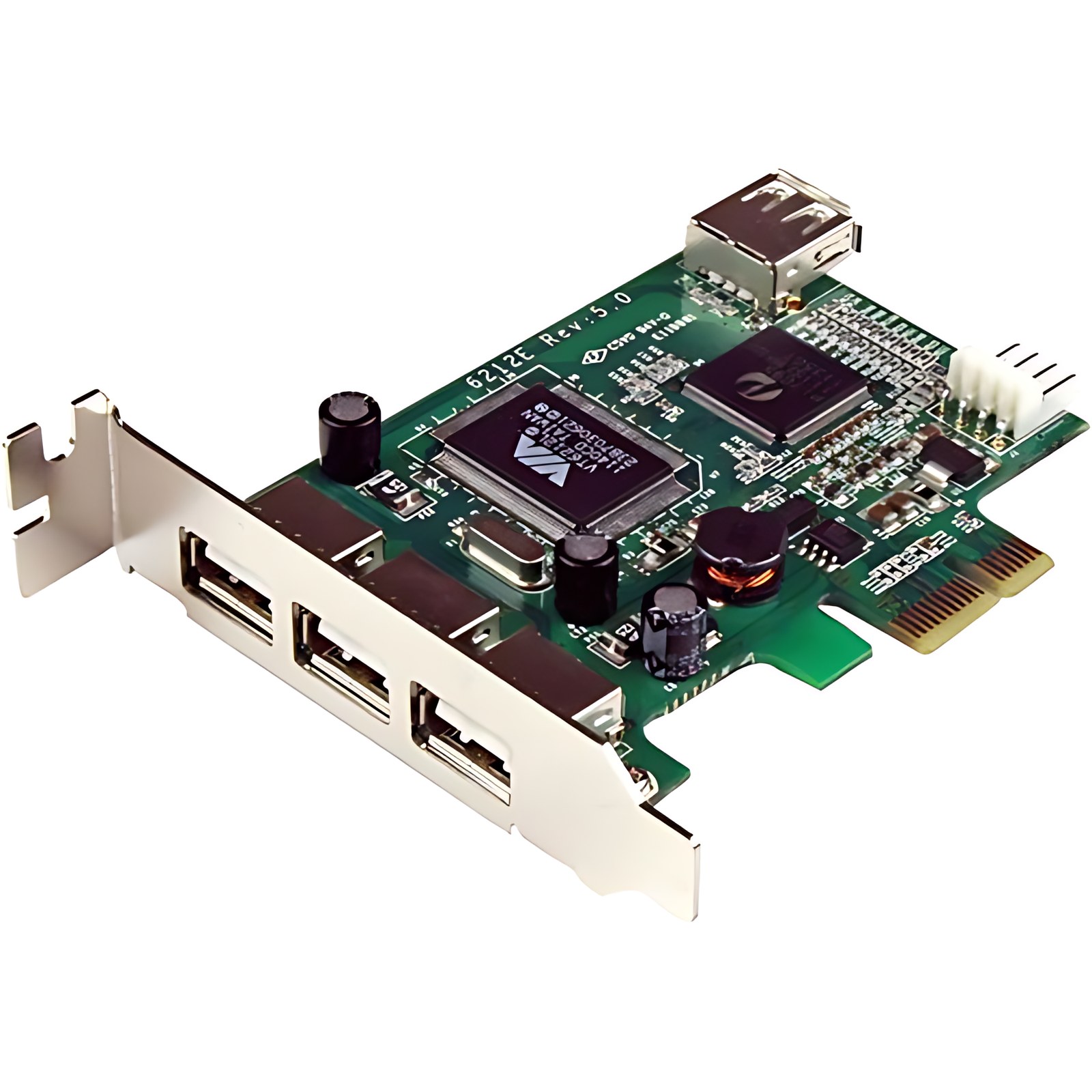 StarTech.com Adaptador Tarjeta PCI Express Perfil Bajo USB 2.0 Alta Velocidad - 3 Externos y 1 Interno - 4 Total USB Port(s) - 4 USB 2.0 Port(s) - PC, Mac