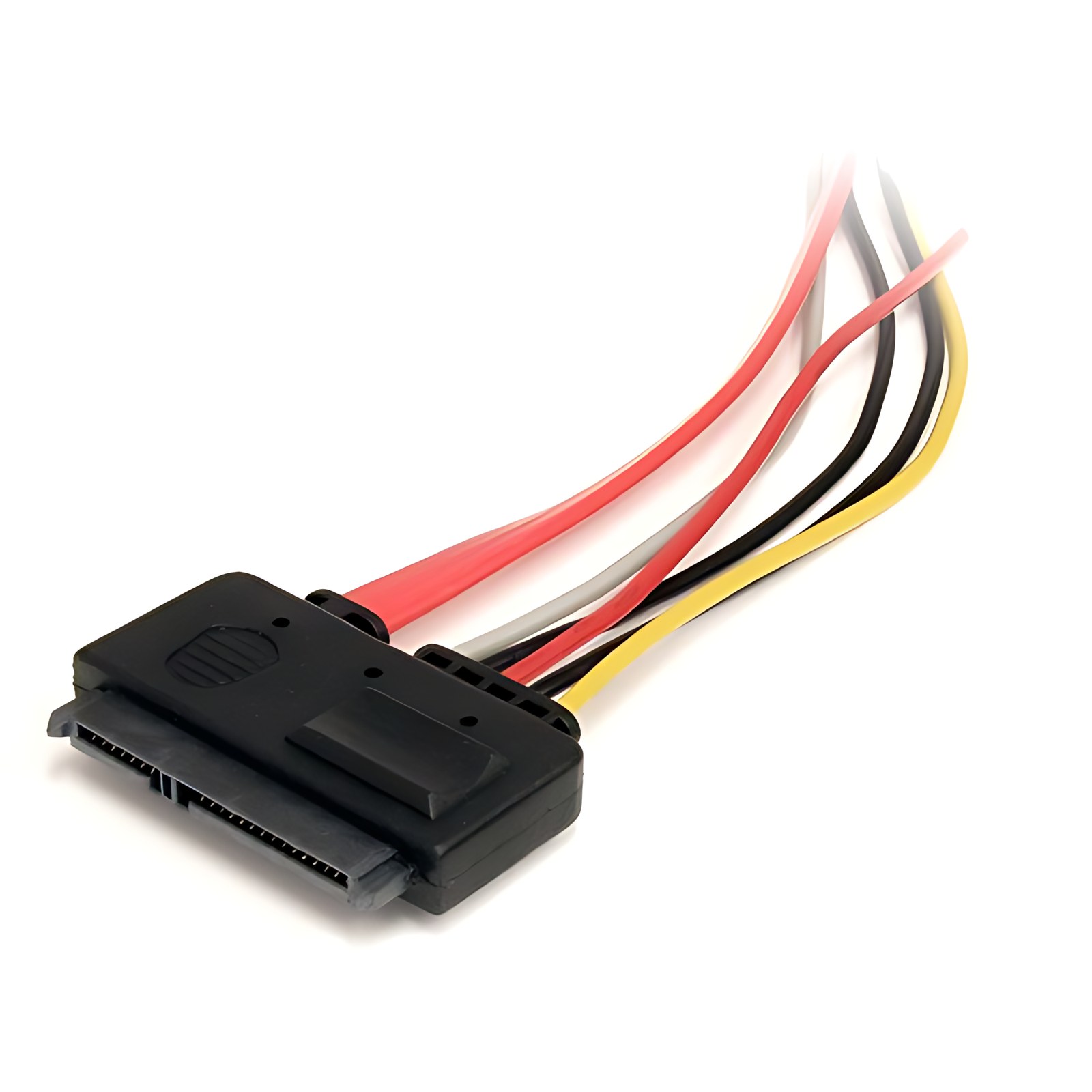 StarTech.com Cable de 30cm de Extensión SATA de 22 Pines - Serial ATA Macho - SATA Hembra - Cable for Disco Duro, Placa Base, Placa base - Cable de extensión - Rojo