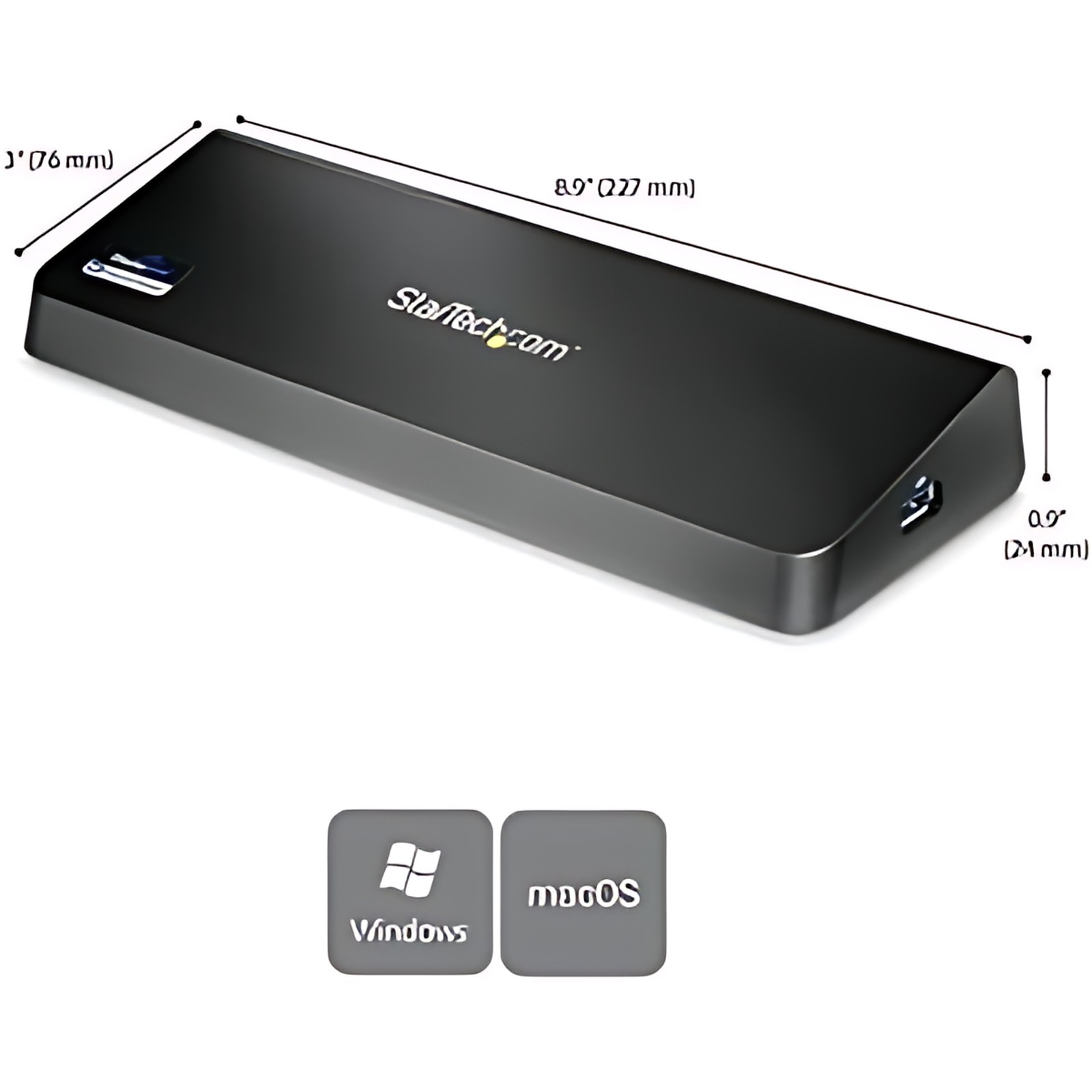 Startech.com Docking Station Usb 3.0 Para 2 Monitores Hdmi Y Displayport 4k – Usb 3.0 A 4x Usb-A, Ethernet, Hdmi Y Dp – Replicador De Puertos – 2 Pantallas Compatibles – 3840 X 2160, 2560 X 1440, 2048 X 1152 – 4 X Puertos Usb – 4 X Usb 3.0 – Usb Tipo-A – Red (rj-45) – Hdmi – Displayport – Micrófono – Cableado – Gigabit Ethernet – Macos 14, Windows 7, Windows 8, Windows 8.1, Windows 10, Windows 11, Mac Os X Server 10.8 Mountain Lion, Mac Os X 10.12 Sierra, Mac Os X 10.14 Mojave, Mac Os X 10.