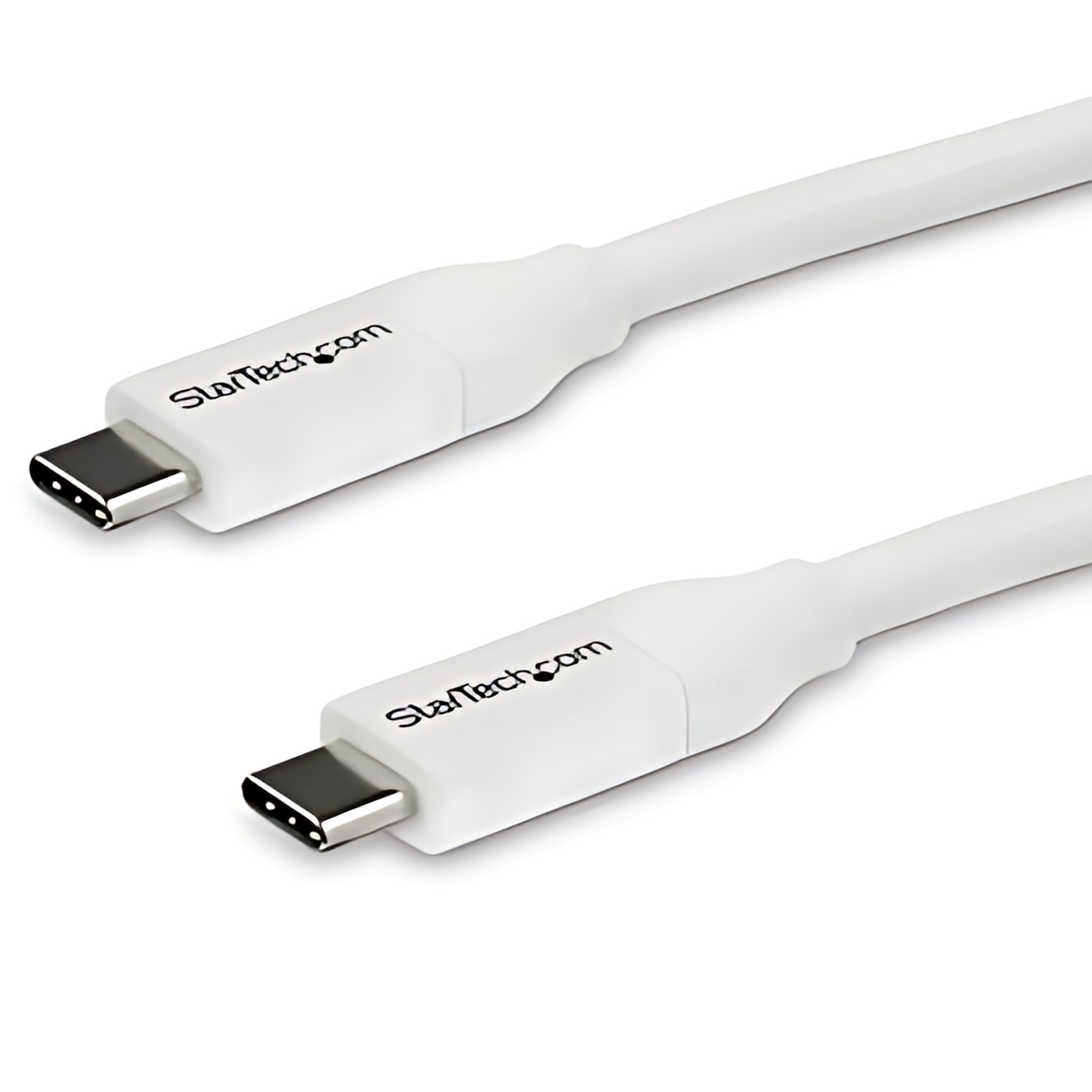 Startech.com Cable 4m Usb-C A Usb-C Con Capacidad Para Entrega De Alimentación De 5a – Usb Tipo C – Cable De Carga Usbc – Usb 2.0 – Blanco – Cable For Portátil, Macbook, Macbook Pro, Chromebook, Cargador De Pared, Cargador Portátil, Base De Conexión, Cargador De Automóvil – 480mbit/S – Apantallado – Níquel Conector Chapado – 24/26 Awg – Blanco