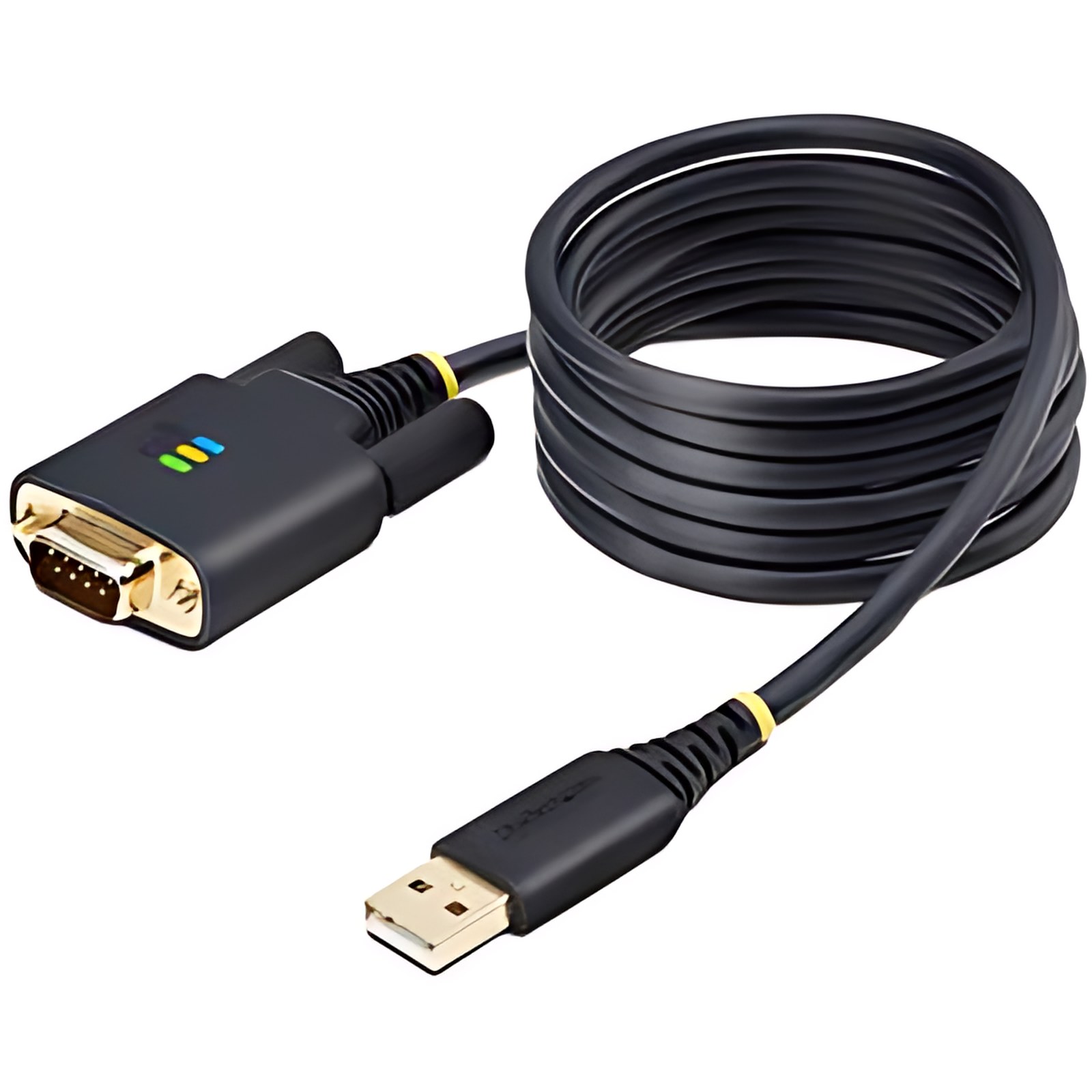 Startech.com Cable Adaptador Usb A Serial De Módem Nulo De 2m – Ftdi Rs232 – Tornillos Db9 Intercambiables – Windows/Macos/Linux – Cable For Computadora De Escritorio, Portátil, Dispositivo Periférico, Monitor, Sensor, Escaner De Código De Barras, Impresora De Recibos, Dipositivo Pdv – Extremo Prinicpal: 1 – Conector Usb 2.0 Tipo A De 4 Pines – Macho – Extremo Secundario: 1 – Conector Serie Rs-232 Db-9 De 9 Pines – Hembra – 480mbit/S – Apantallado – Oro Conector Chapado – Negro