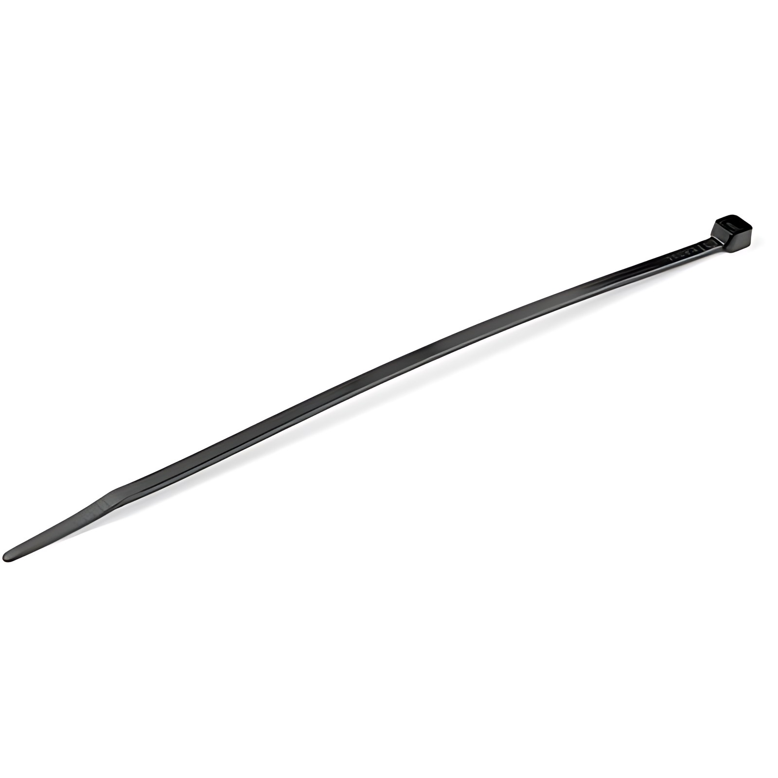 StarTech.com 100 Cinchos Sujetacables de 20 cm - 55 mm de Diámetro, Soportan 22 kg de Tensión, de Nylon, Cierre Automático, UL - Negros - Lazo de cable - 203.2mm Longitud