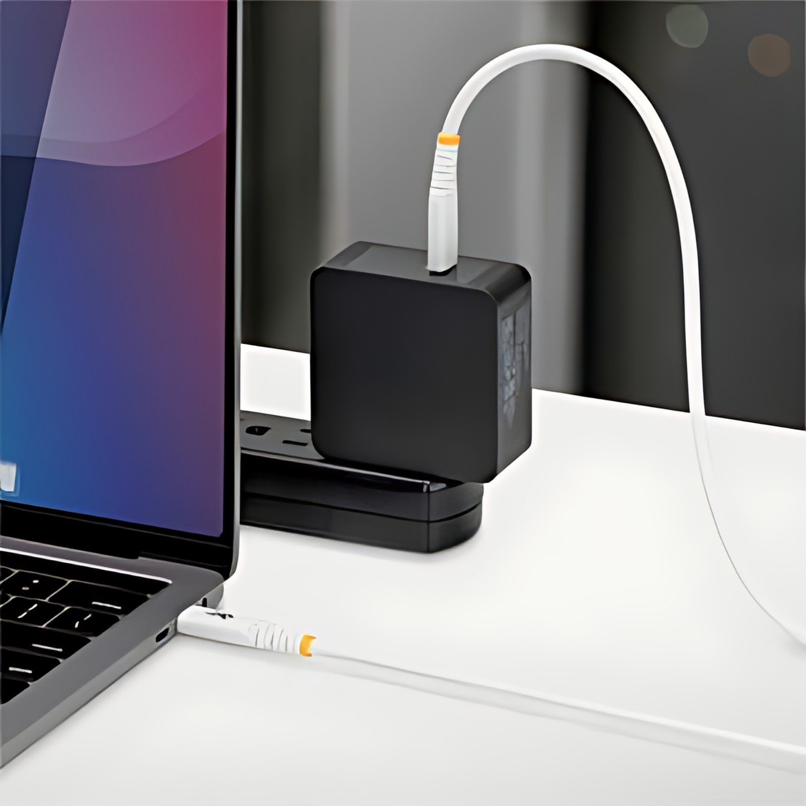 Cable De Carga Usb-C Reforzado 3m – Cable Tipo C – Pd 240w Epr 5a – Usb 2.0 Para Laptop – Duradero Y Ultraflexible – Blanco – Certificado Usb-If