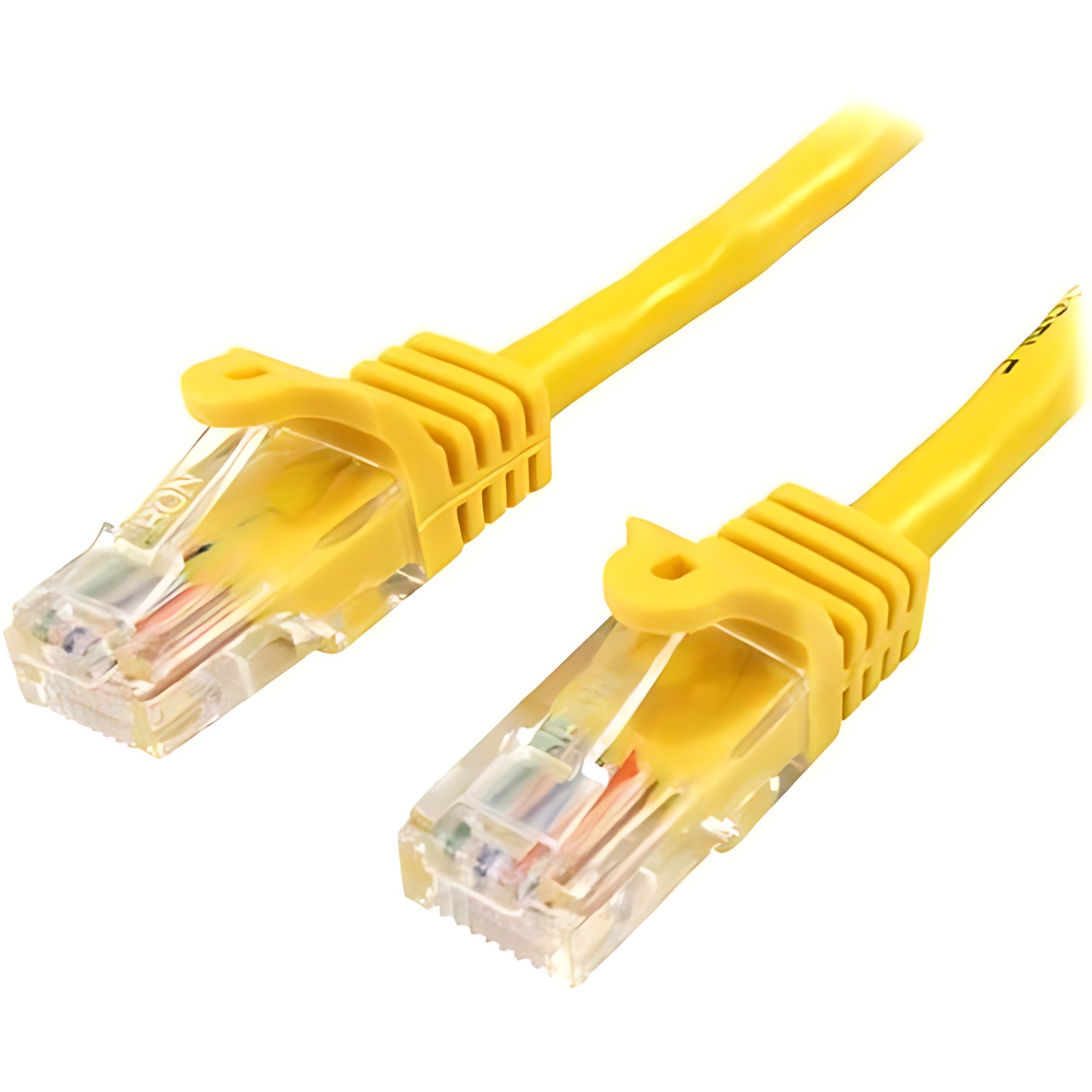 StarTech.com Cable de Red de 10m Amarillo Cat5e Ethernet RJ45 sin Enganches - Cable for Dispositivo de red, Hub, Conmutador, Servidor de impresión, Panel de conexión - Cable de conexión - Oro Conector