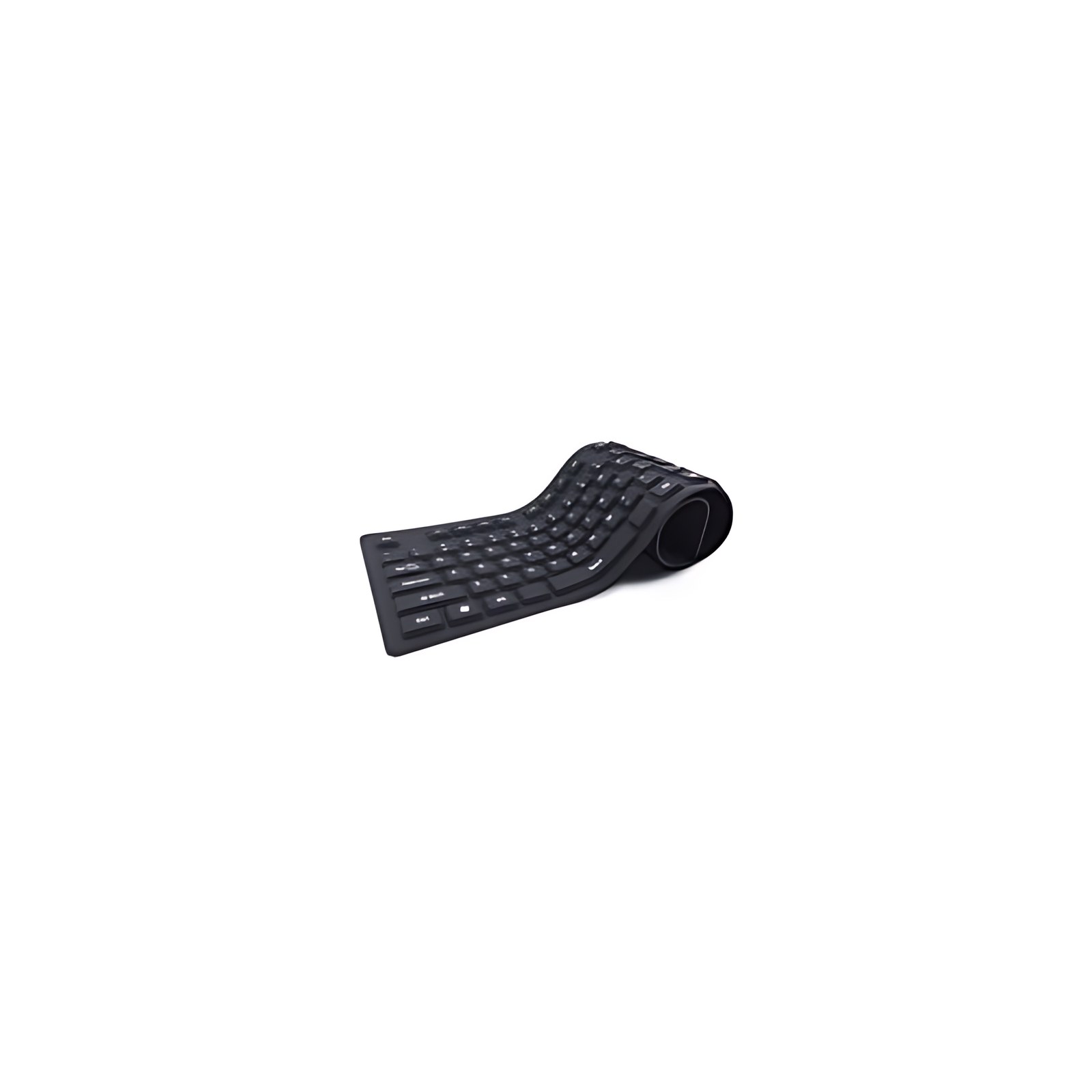 BROBOTIX TECLADO FLEXIBLE CONEXIÓN USB COLOR NEGRO - DE SILICÓN, PLUG AND PLAY, PC Escritorio Laptop Notebook,