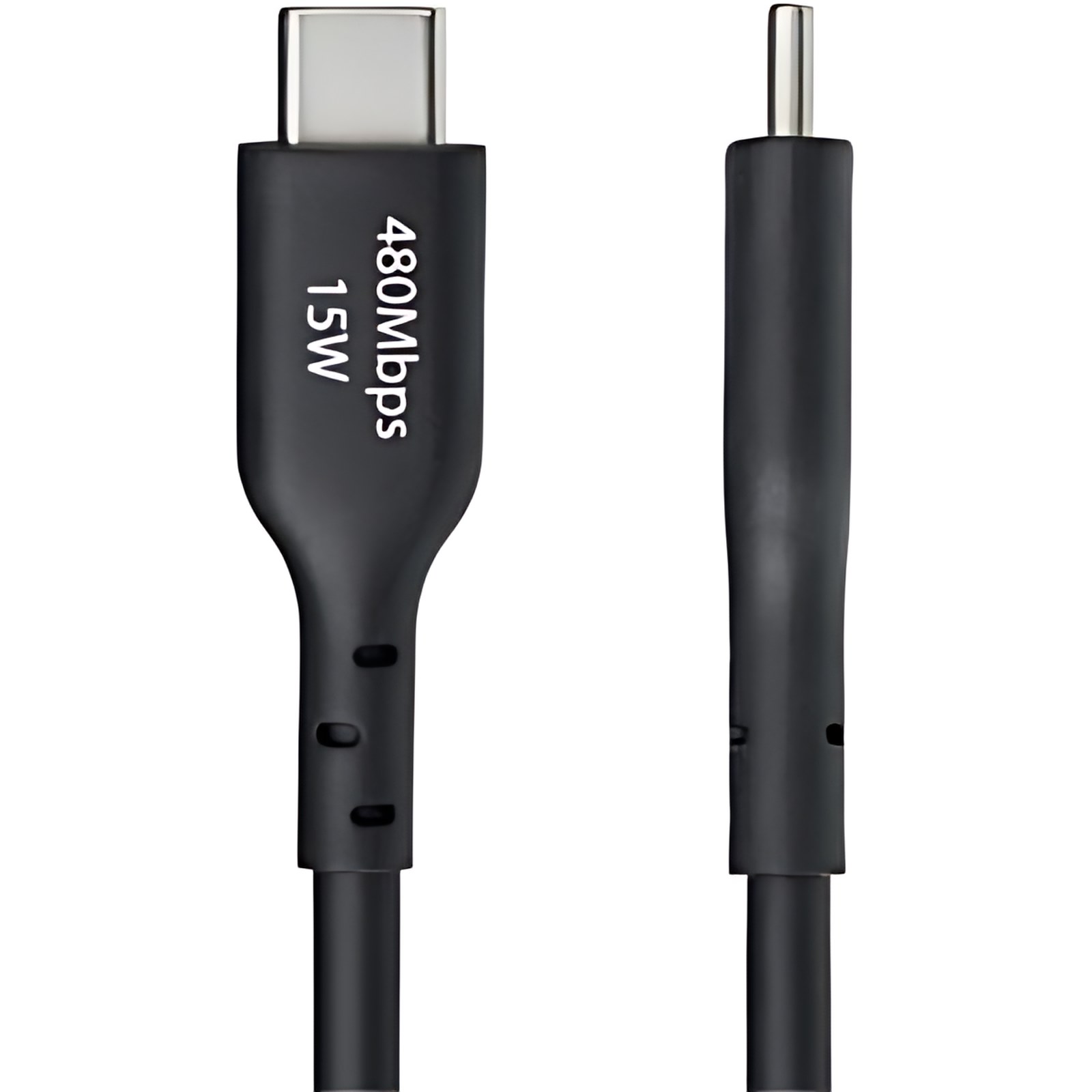 Cable Cargador Usb-A A Usb-C De 3m – Cable Adaptador Usb-A A Usb Tipo C – 3a – Cable De Carga Y Sincronización – Usb 2.0 – Recubrimiento De Tpe – M/M – Negro
