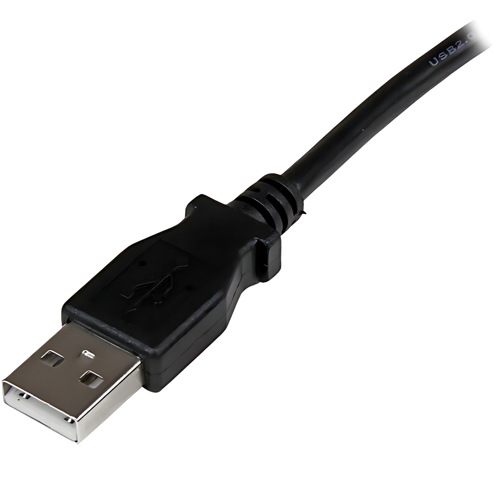 Startech.com Cable Adaptador Usb De 1m Para Impresora Acodado – 1x Usb A Macho – 1x Usb B Macho En ángulo Derecho – Cable For Impresora, Escáner, Disco Duro Externo – 480mbit/S – Apantallado – 24/28 Awg – Negro