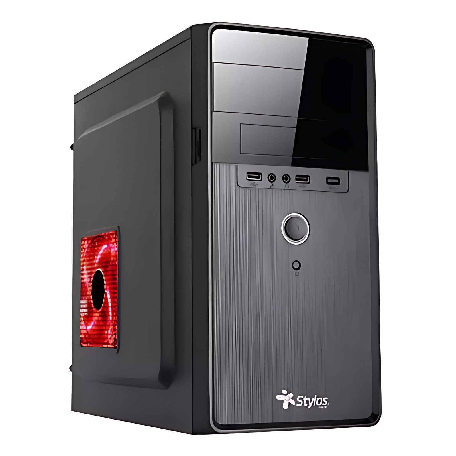 GABINETE STYLOS MODELO 2 MEDIA TORRE ATX NEGRO 500W/USB 3.0 DO