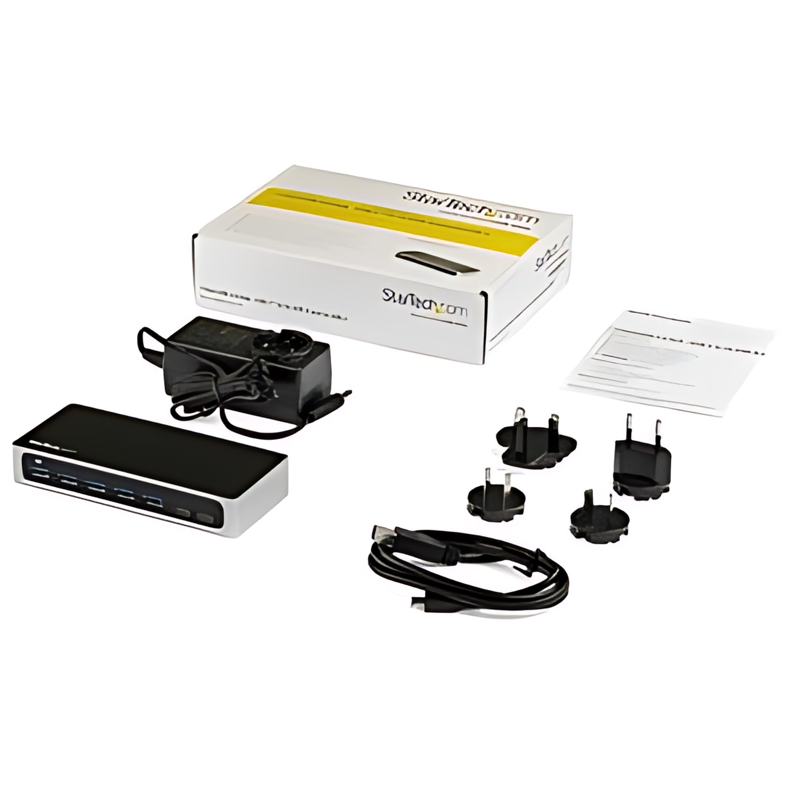 StarTech.com Hub USB C de 7 Puertos/Carga Rápida - 5x USB-A/2x USB-C (USB 3.0 hub) - Adaptador USB 3.2 Gen 1 (5Gbps) - Autoalimentado - Soporte UASP - 7 Total USB Port(s) - 5 USB 3.0 Port(s) - PC, Mac