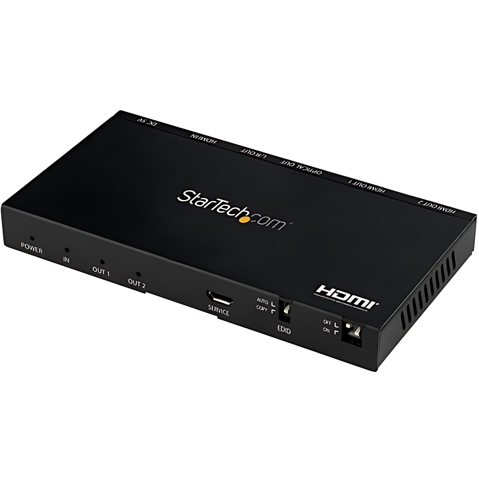 StarTech.com Splitter HDMI de 2 Puertos (1x2) de Audio/Video HDMI 2.0 4K60Hz con Escalador/Extractor de Audio, Copiado EDID - TV/Proyector - 3840 脳 2160 - 1 x Entrada HDMI - 2 x Salida HDMI